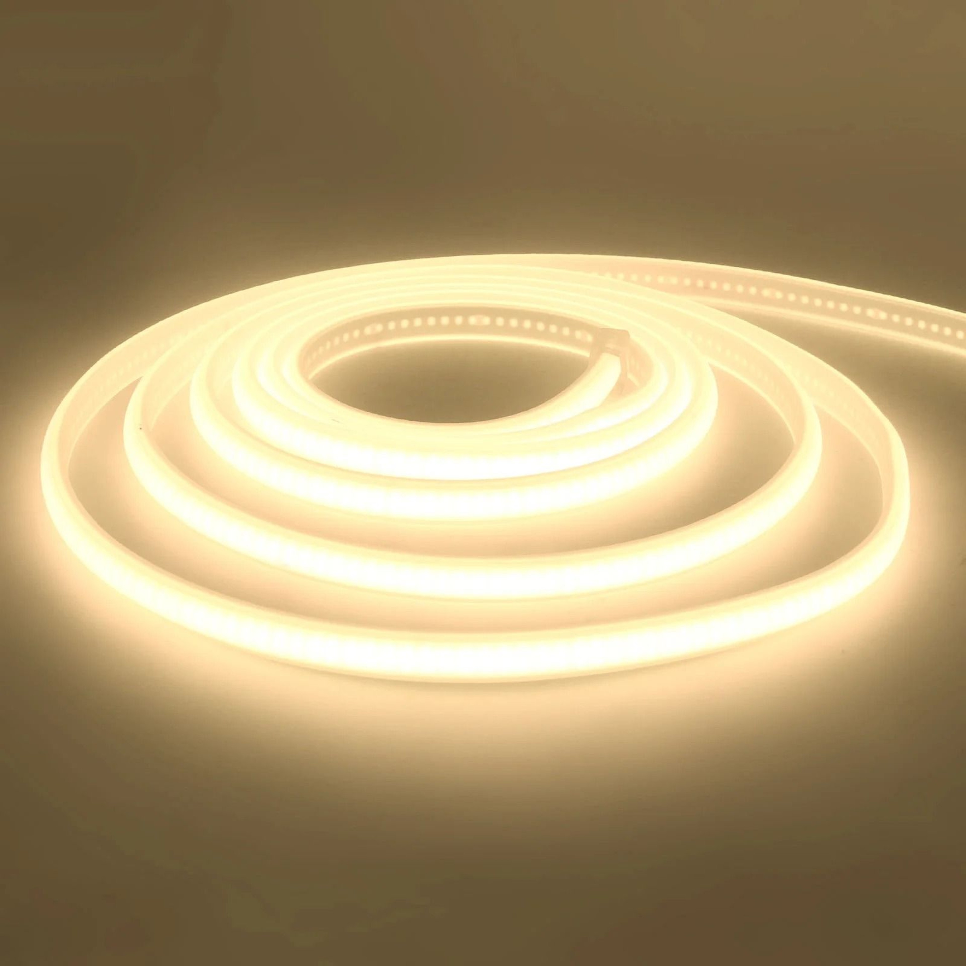 220V Waterproof COB LED Strip Flexible Neon Ribbon Light 1