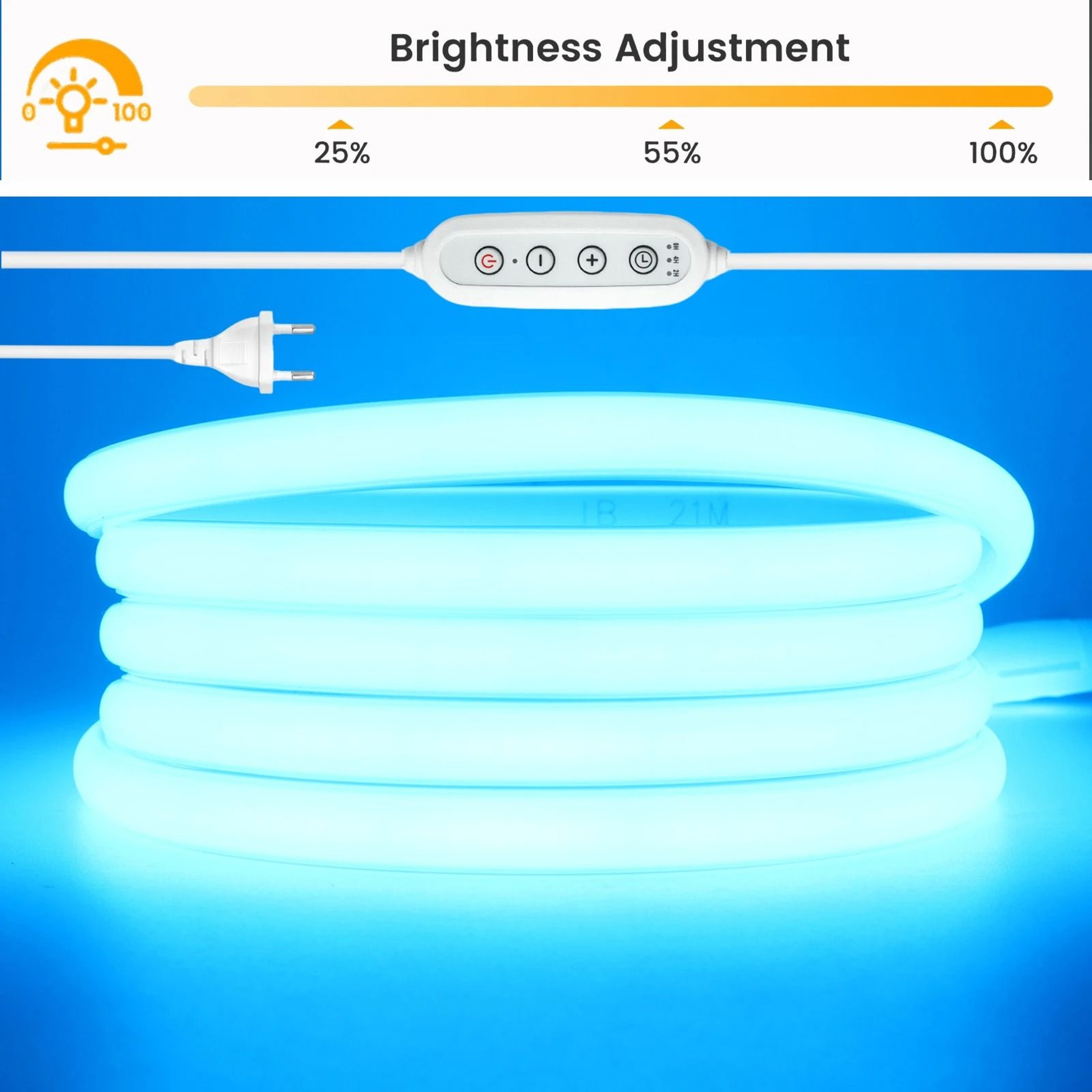 220V Dimmable COB LED Strip With Waterproof Neon Flex Design 8