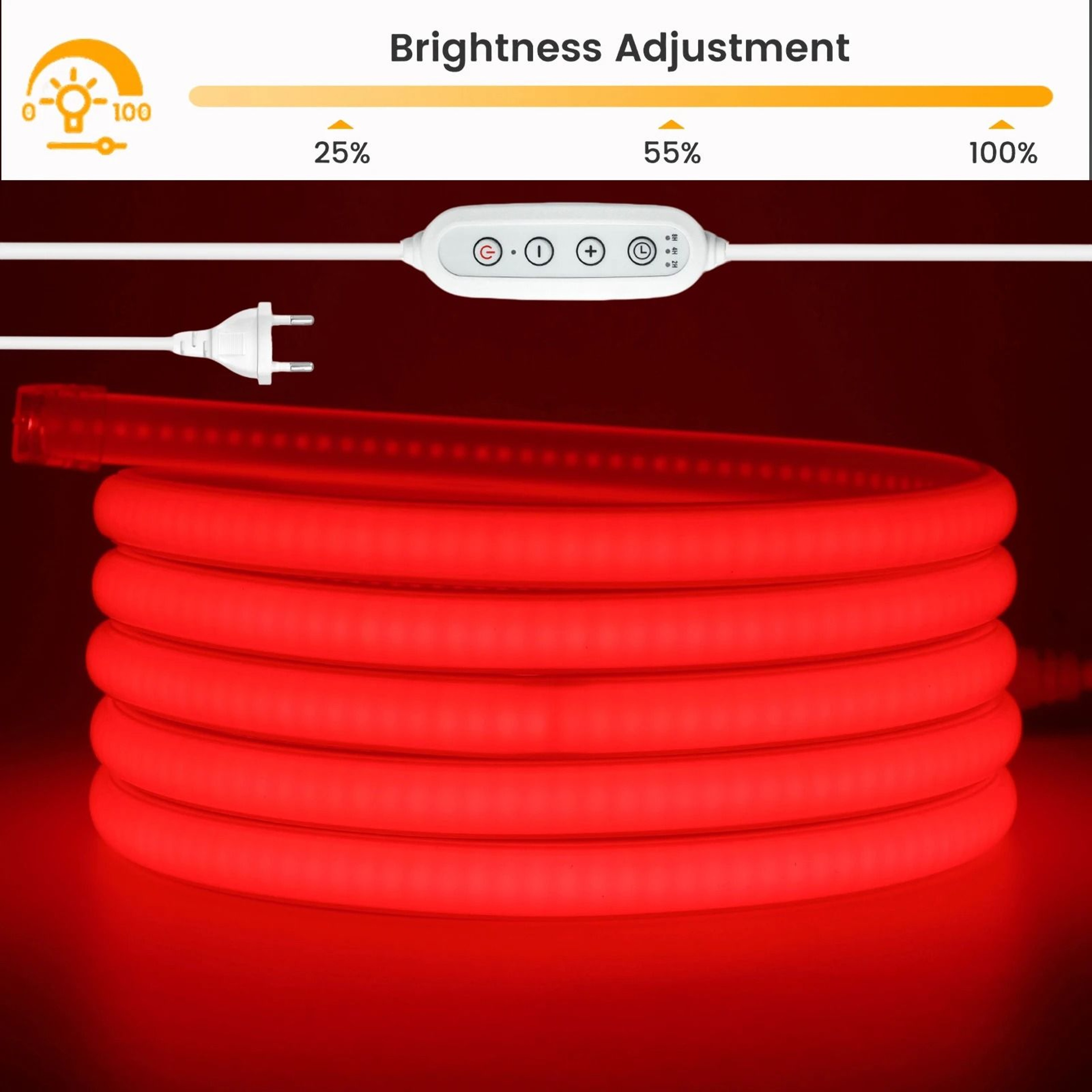220V Dimmable COB LED Strip With Waterproof Neon Flex Design 5