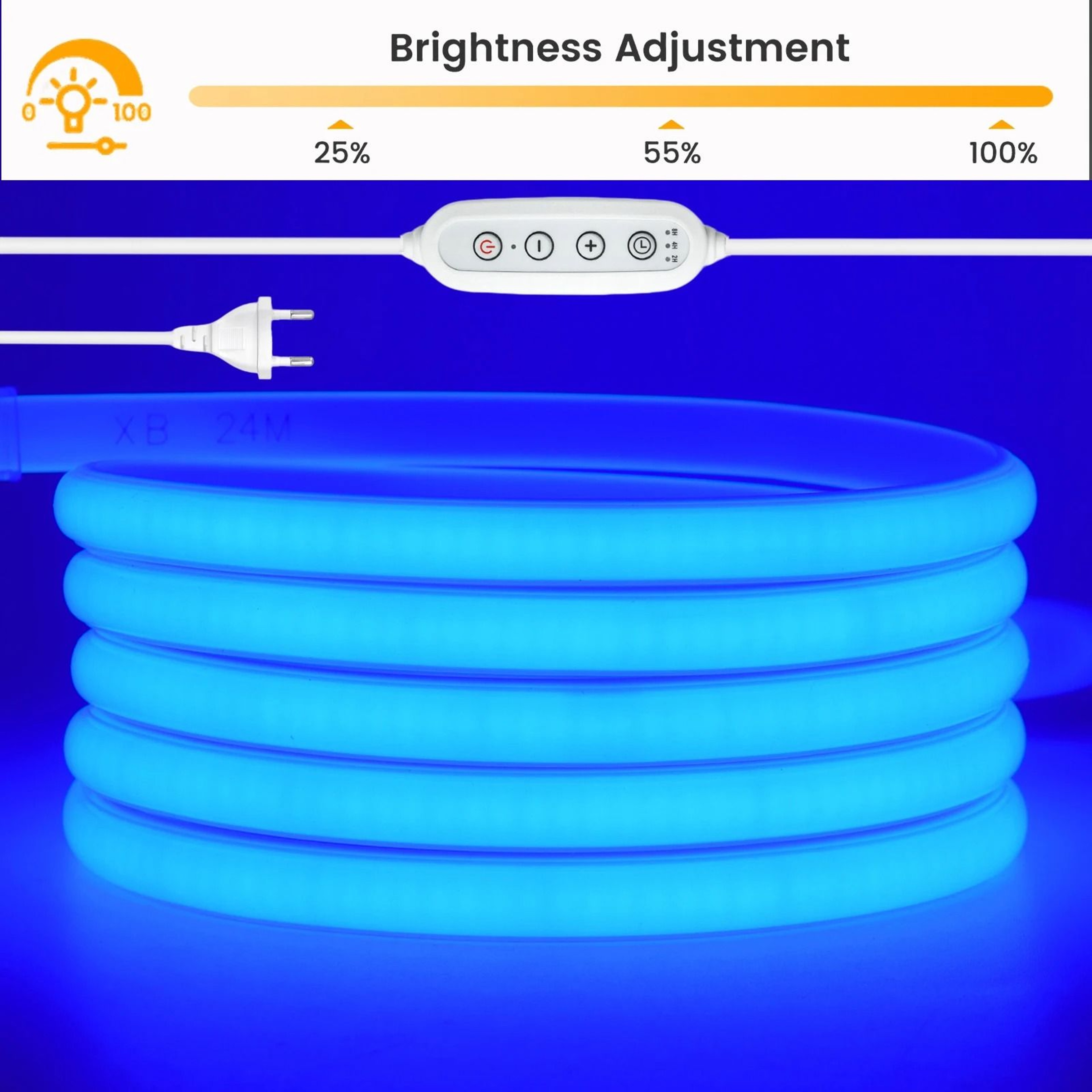 220V Dimmable COB LED Strip With Waterproof Neon Flex Design 2