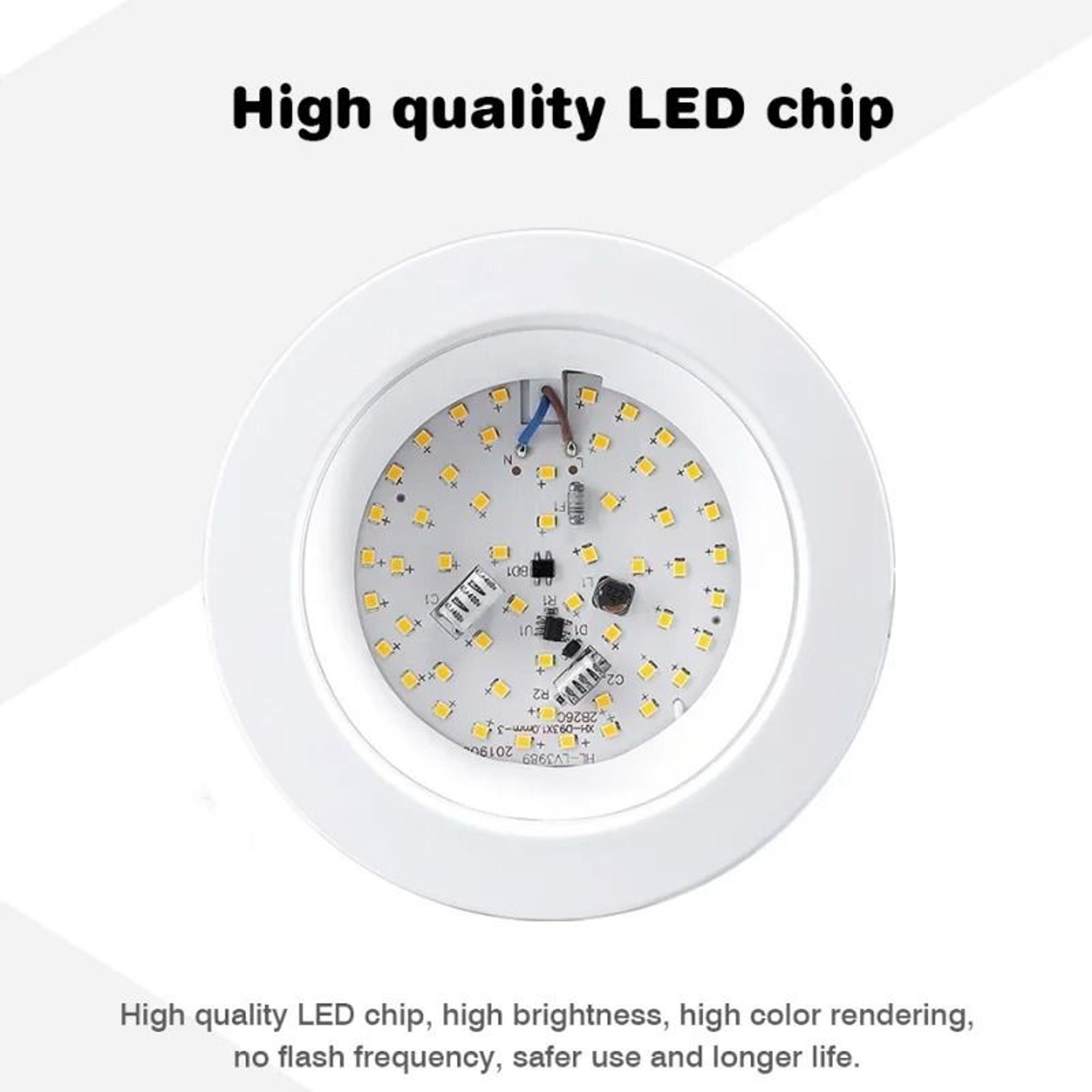 4PCS Recessed LED Downlight Round Ceiling Panel Light 5W18W 7