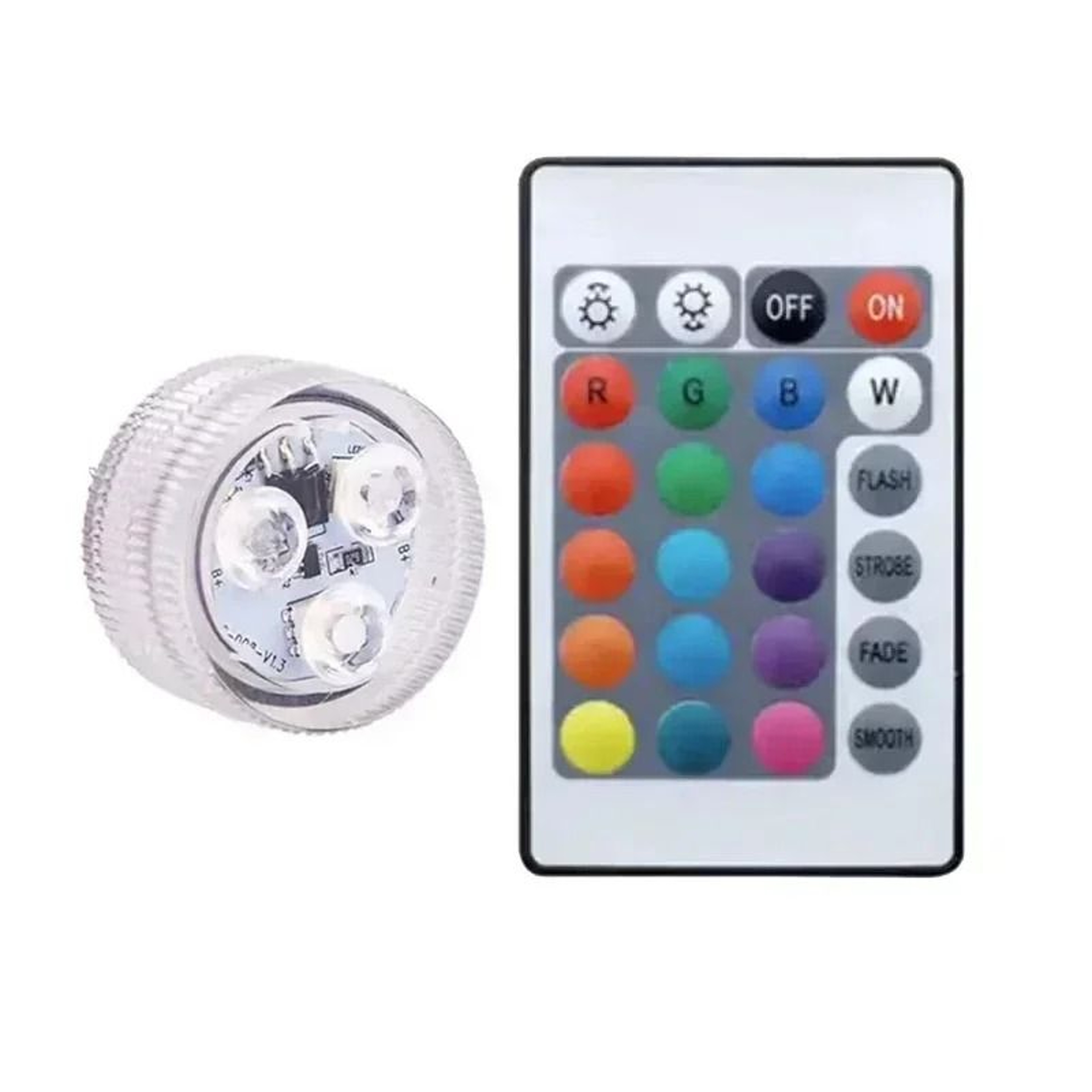 Waterproof Submersible RGB LED Lights With Remote Control 1