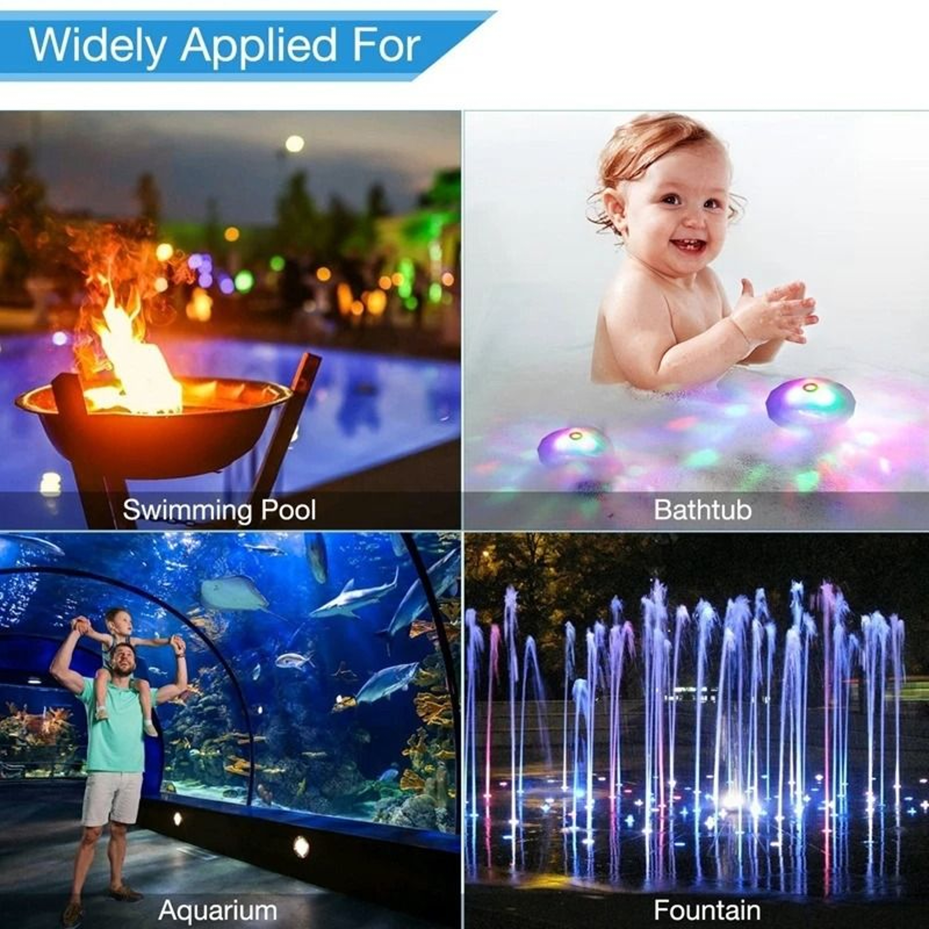 Color Changing Floating Pool Light For Bathtub And Swimming Pool 4