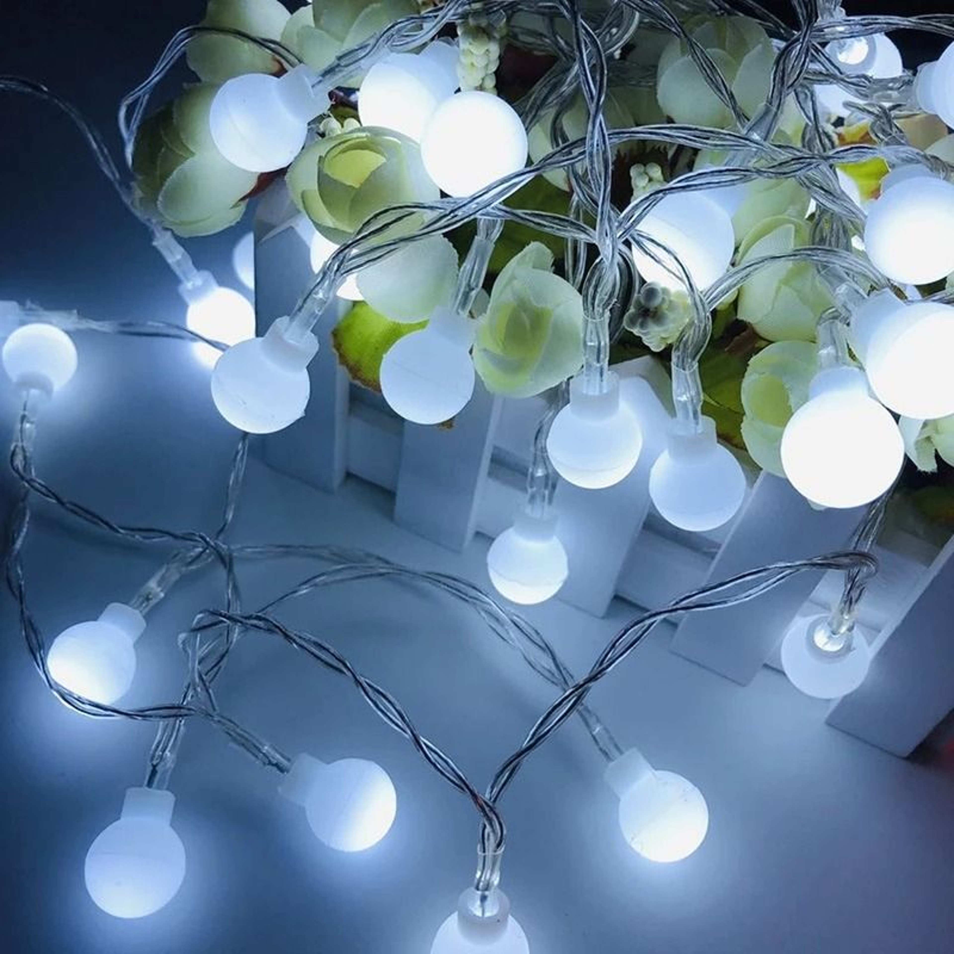 10M Ball LED String Lights USBBattery Powered Fairy Garland 1