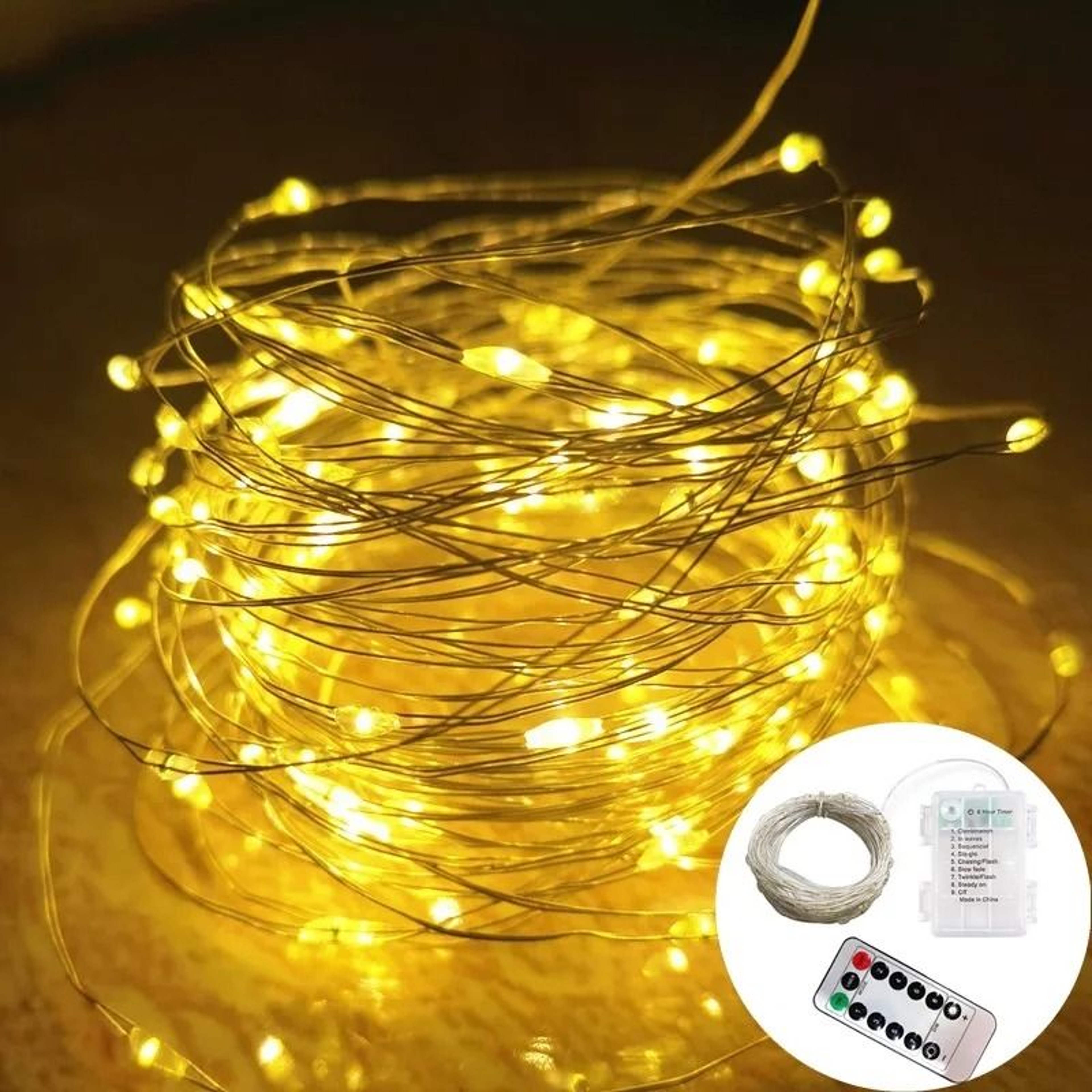 20200 LED Battery Operated Fairy Lights With Remote And Timer 2