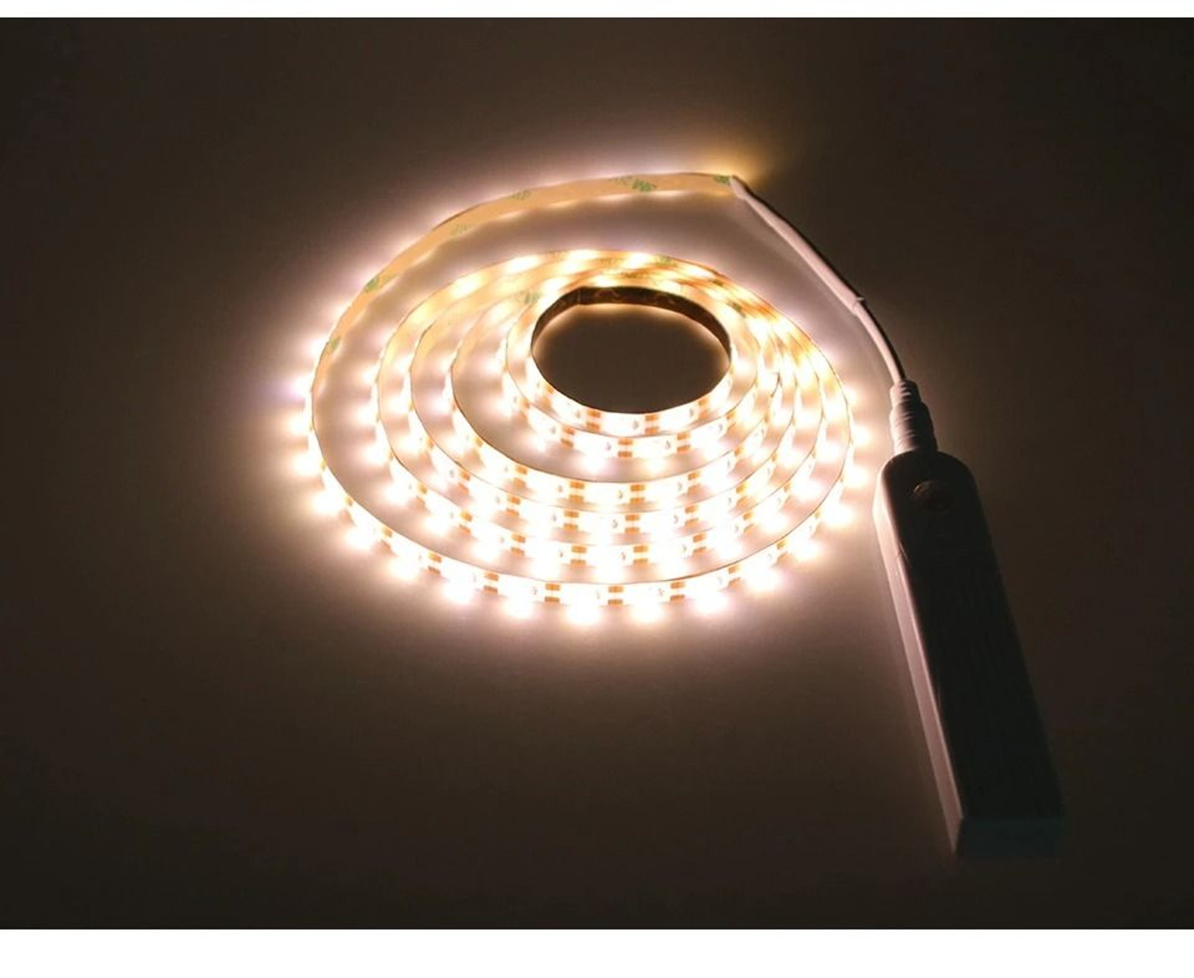 1M 5M PIR Motion Sensor LED Strip Light Battery Powered Night Lamp 2