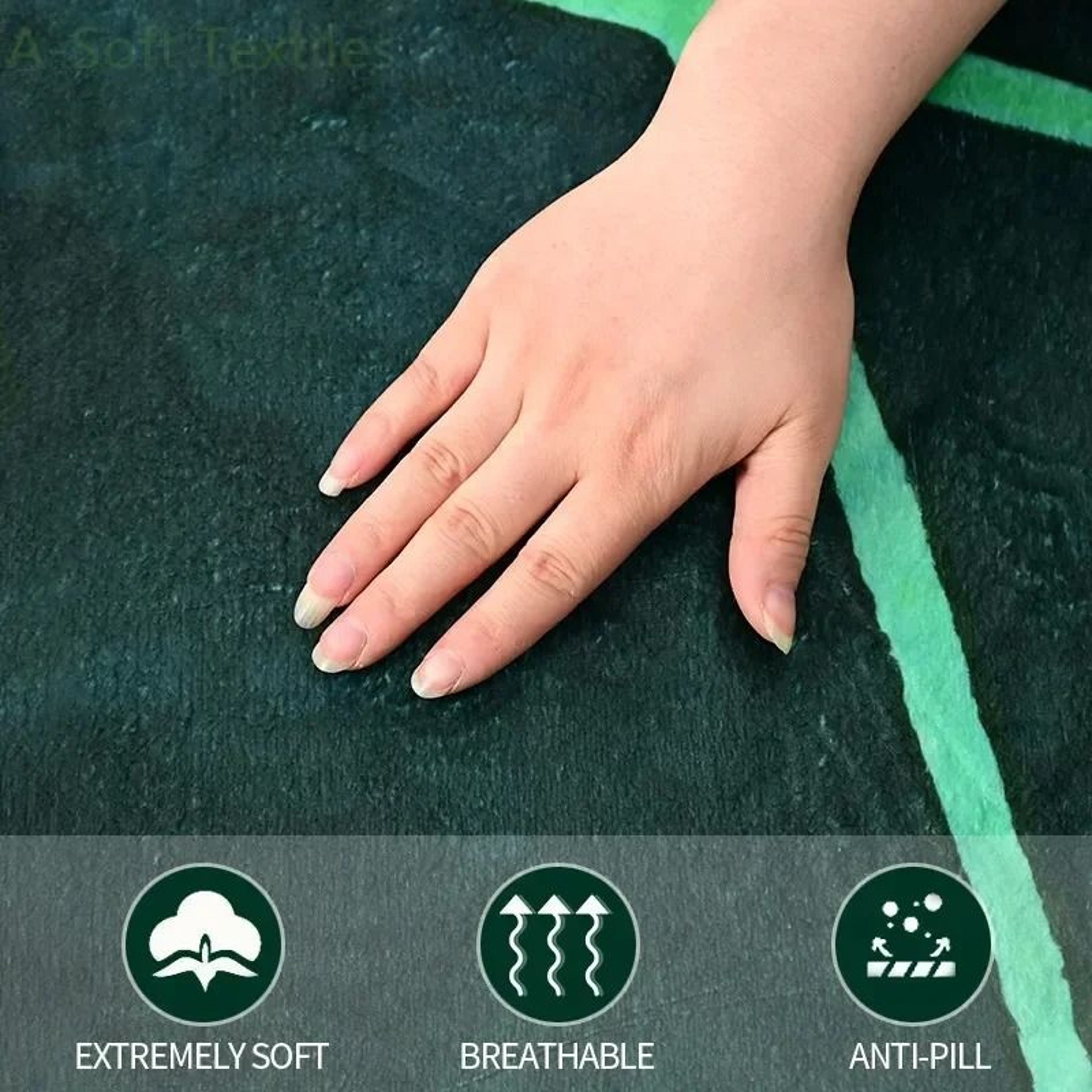 Giant Gloriosum Leaf Blanket Soft Plant Throw Blanket 7
