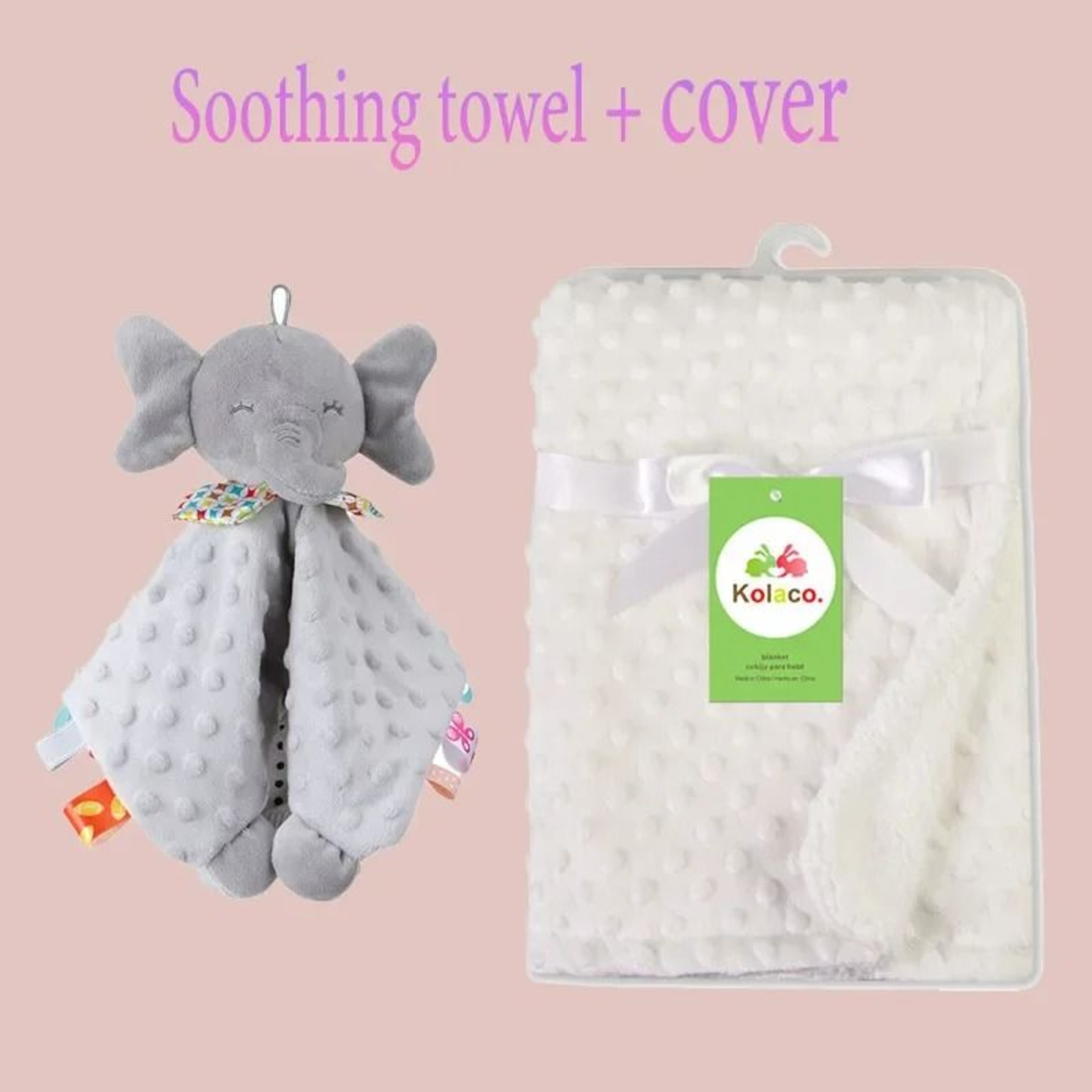 Personalized Minky Baby Blanket And Bunny Comforter Set 4