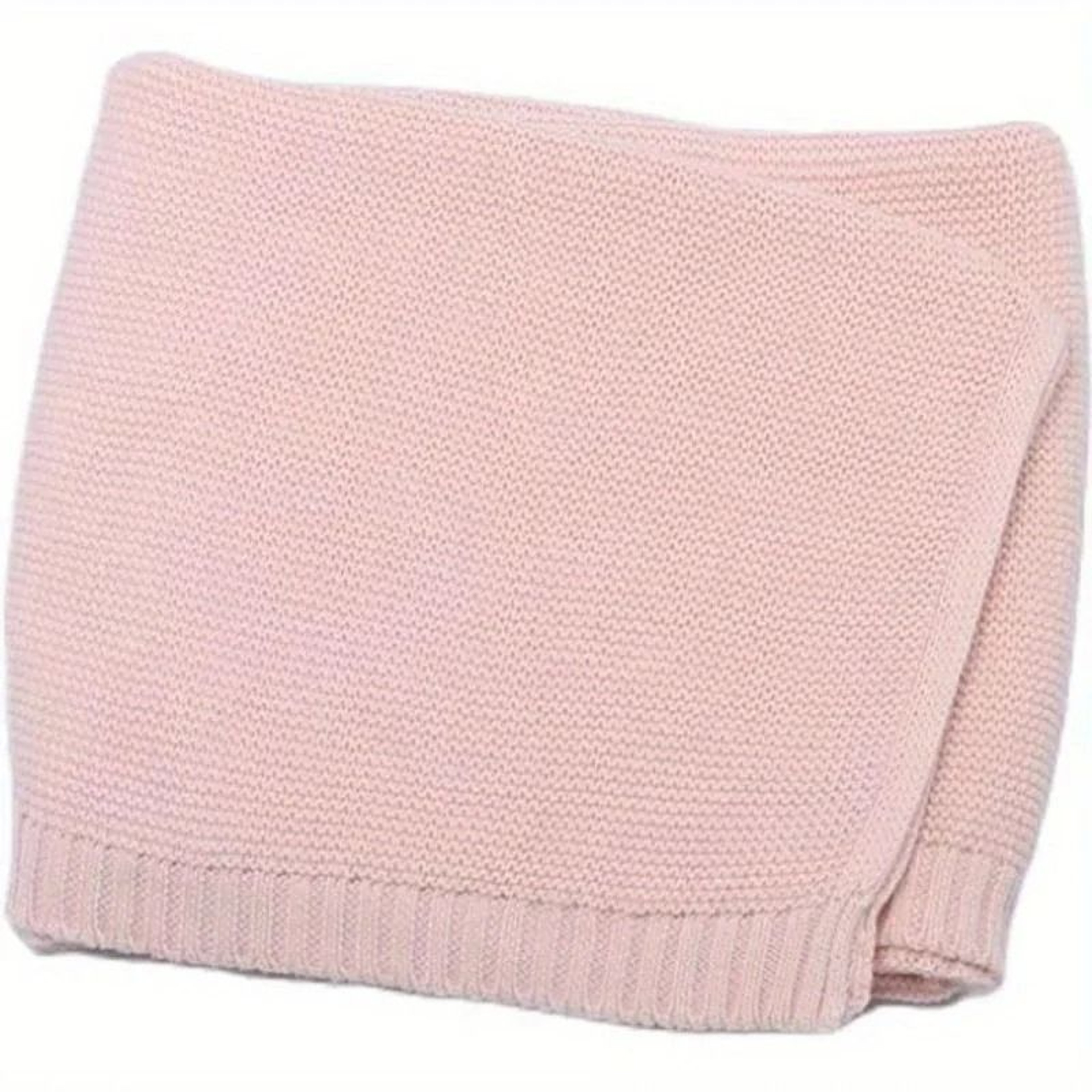 Personalized Organic Cotton Knit Baby Blanket Custom Name Newborn Wrap 3