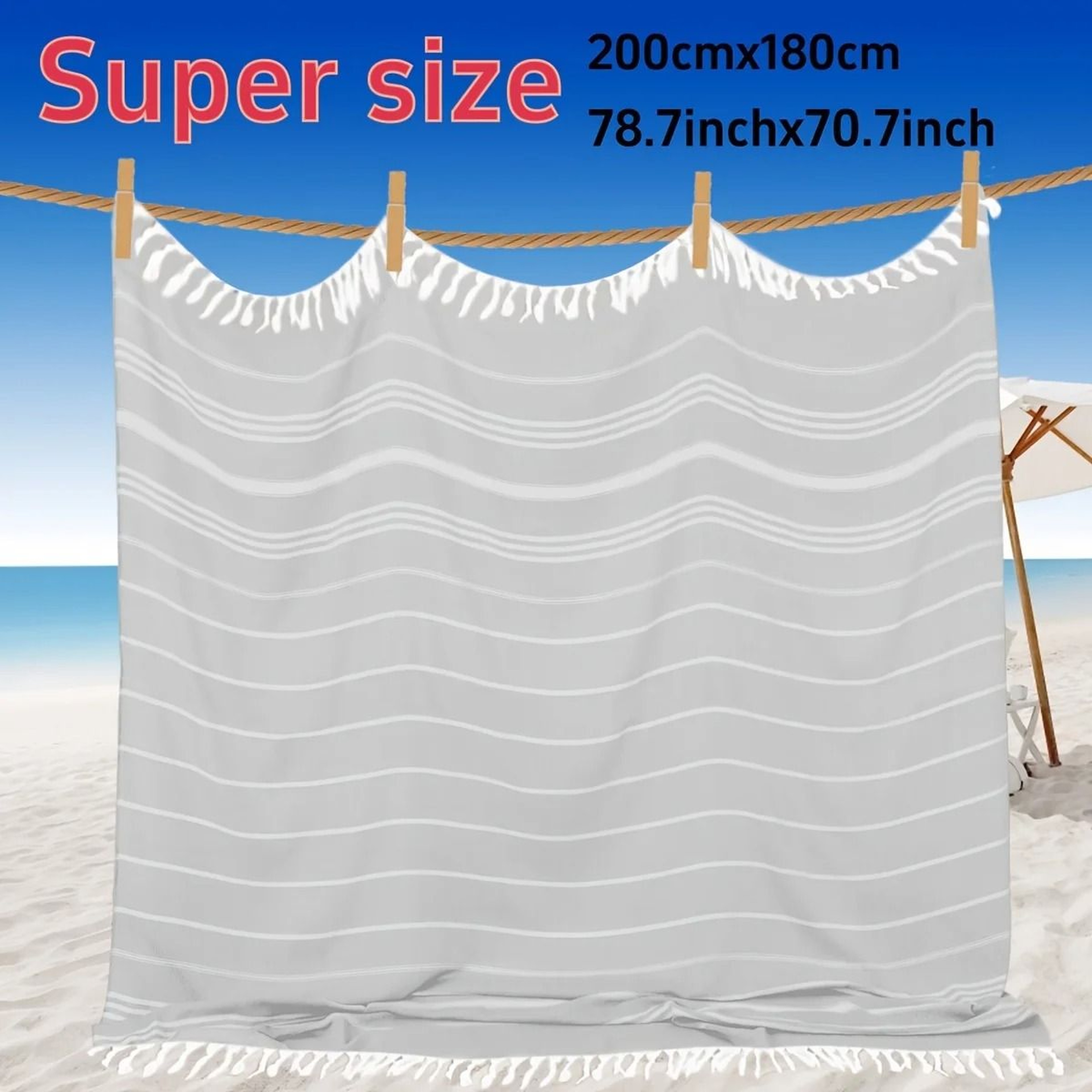 Giant Turkish Beach Towel Blanket Extra Large Quick Dry Throw 5