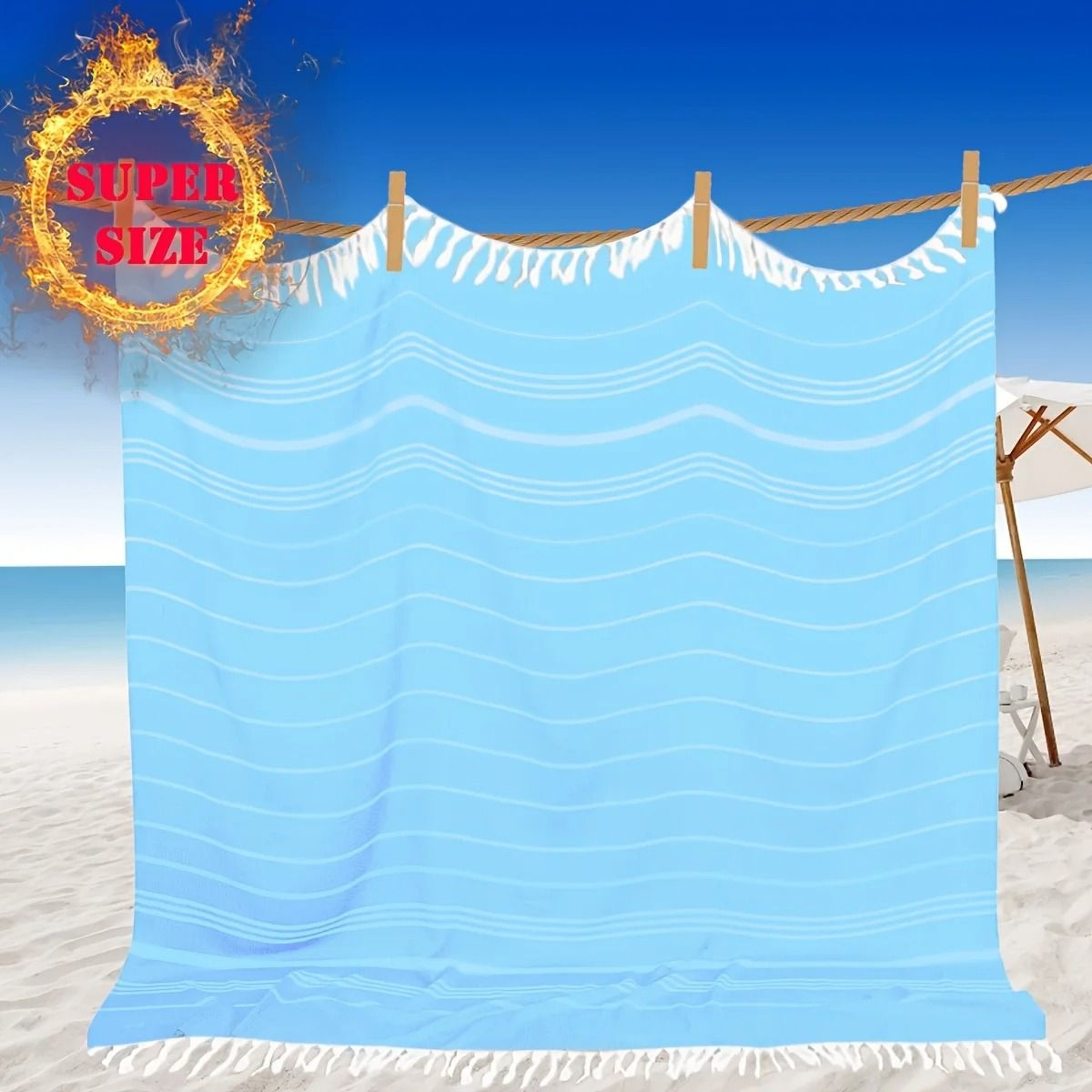Giant Turkish Beach Towel Blanket Extra Large Quick Dry Throw 3