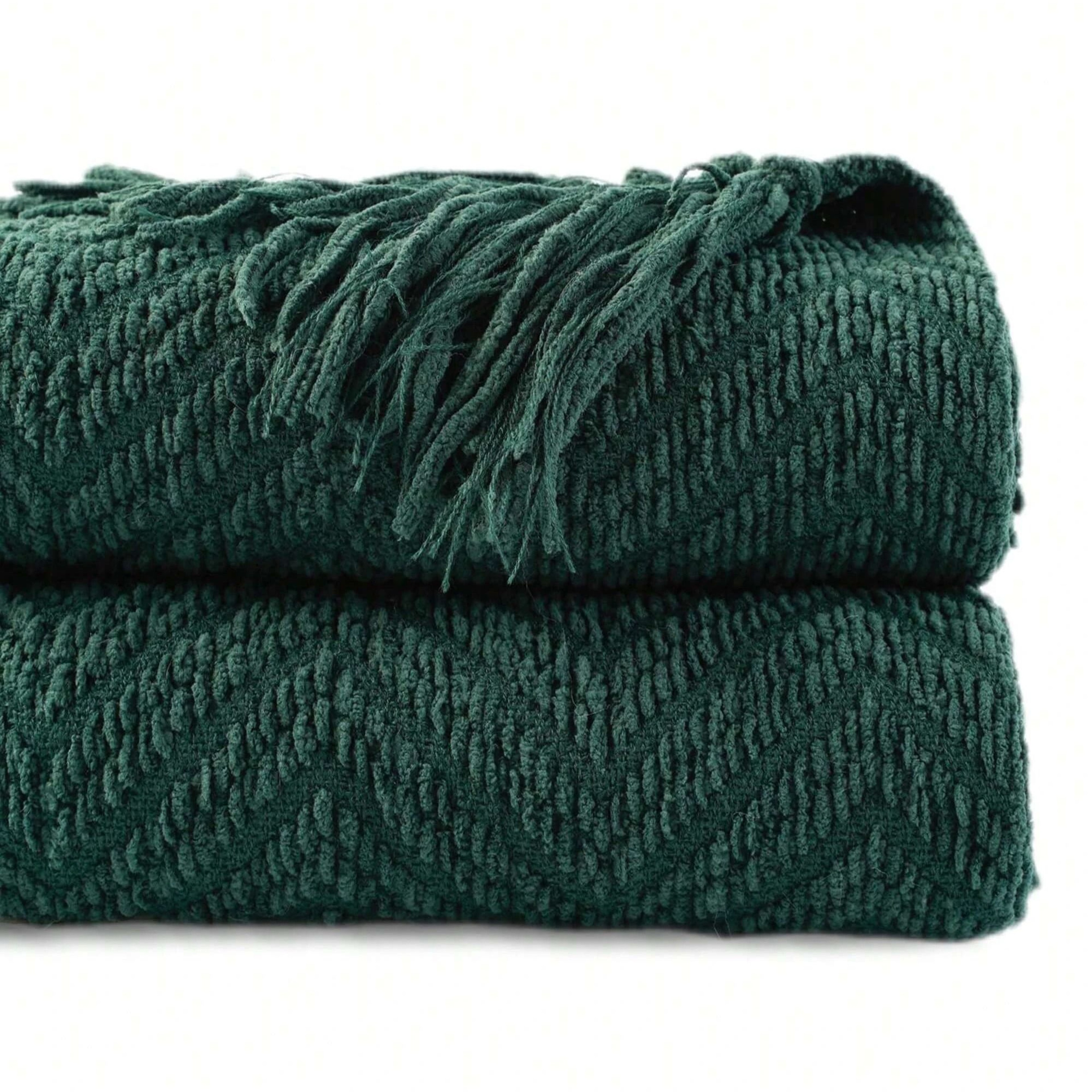 Battilo Chenille Knit Throw Blanket Soft Thick Decorative Sofa Throw 4