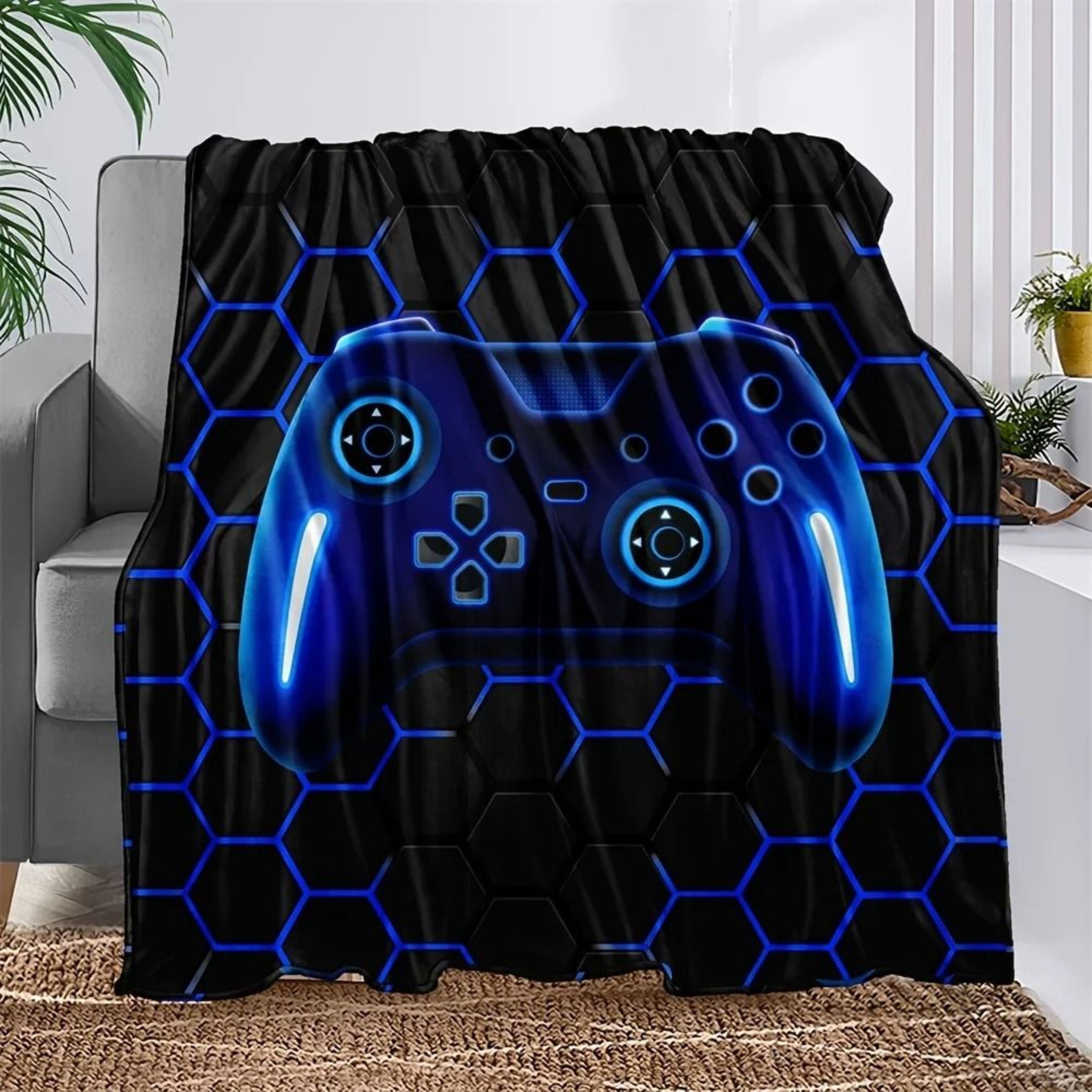 Microfiber Gaming Throw Blanket Soft Warm Bed Sofa Cover 8