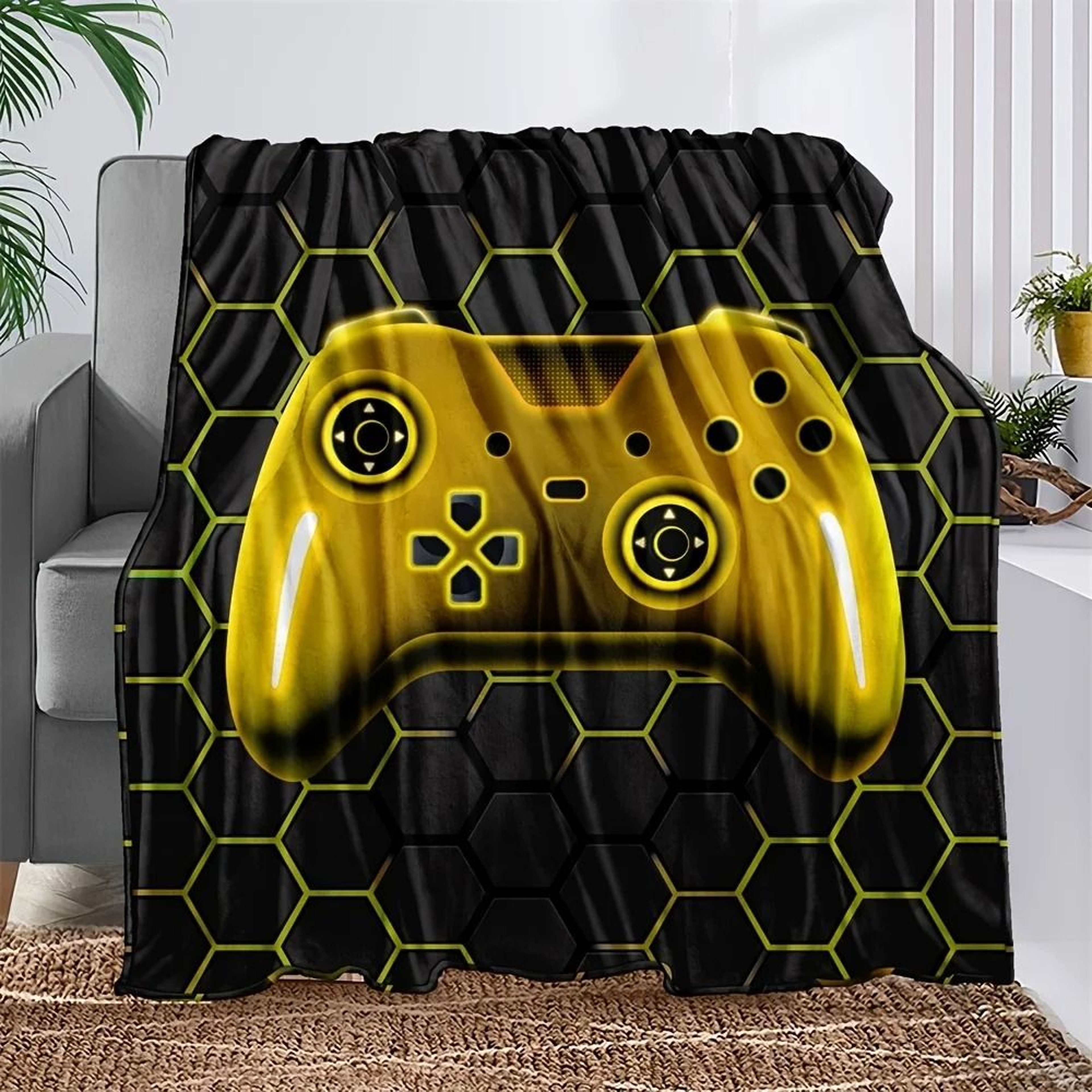 Microfiber Gaming Throw Blanket Soft Warm Bed Sofa Cover 1