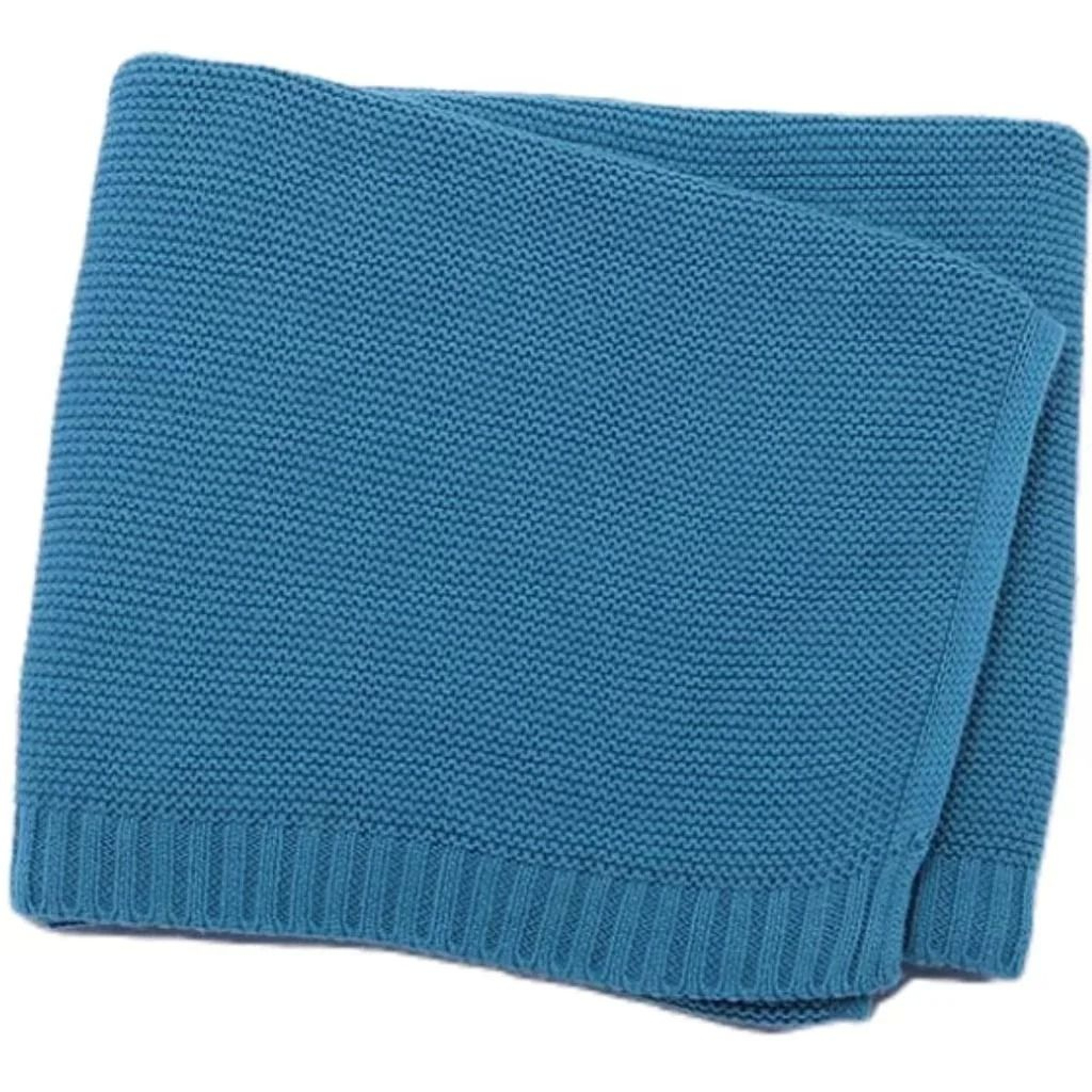 Personalized Knitted Baby Blanket Custom Name Cotton Newborn Blanket 1
