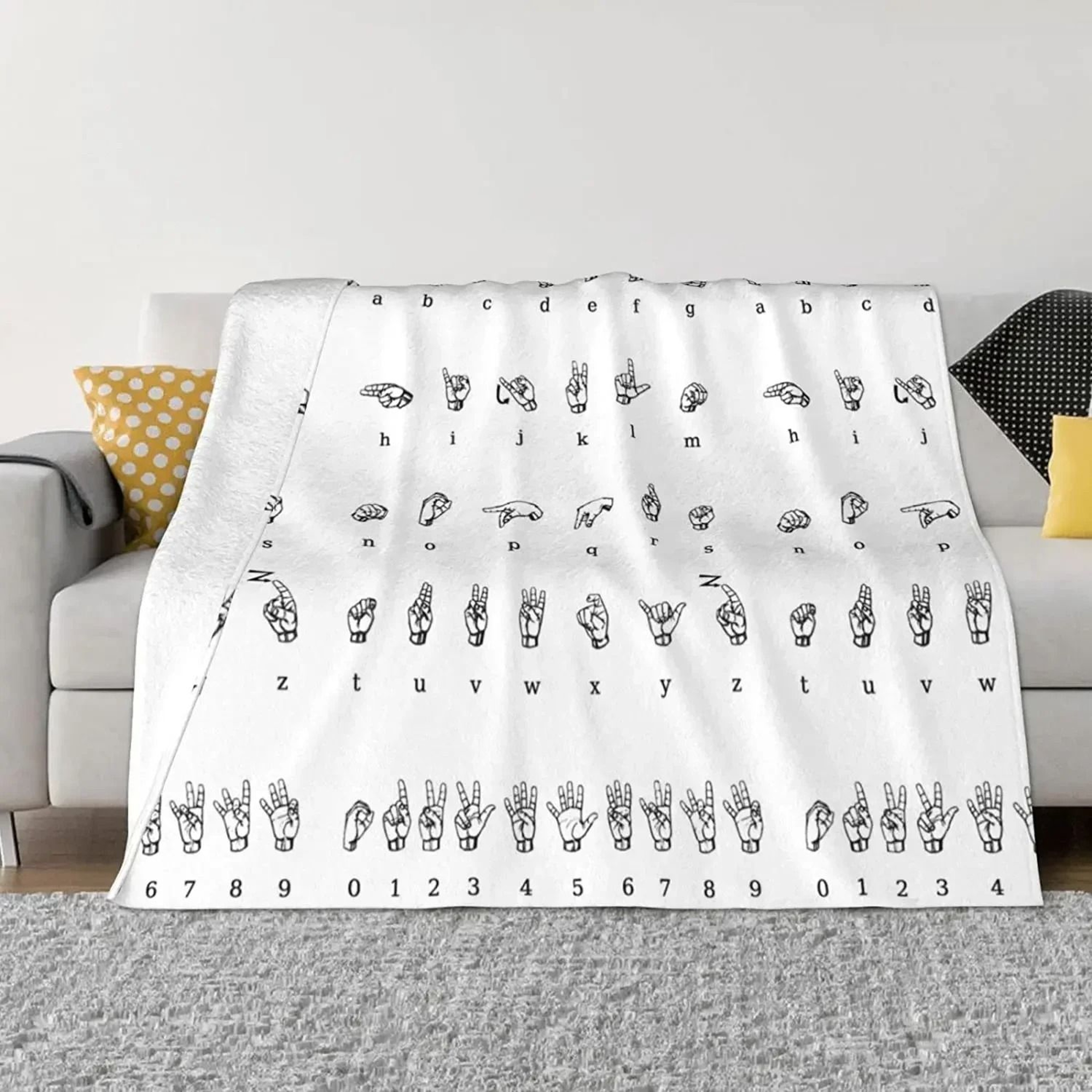 Alphabet Lore Flannel Throw Blanket Soft Lightweight Cartoon Sofa Blanket 11