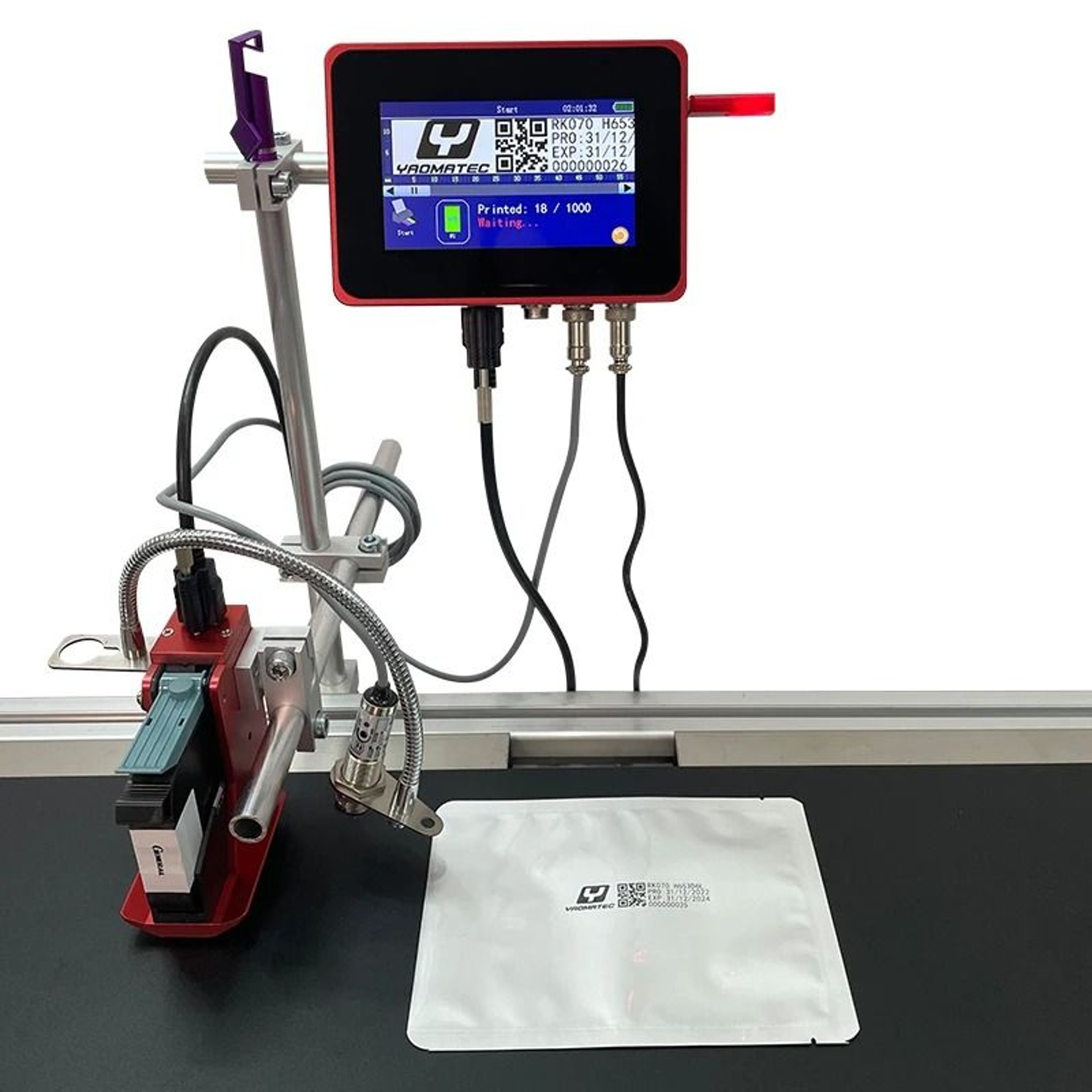 Automatic Thermal Inkjet Printer  127mm254mm Expiry Date And Batch Coding Machine 0