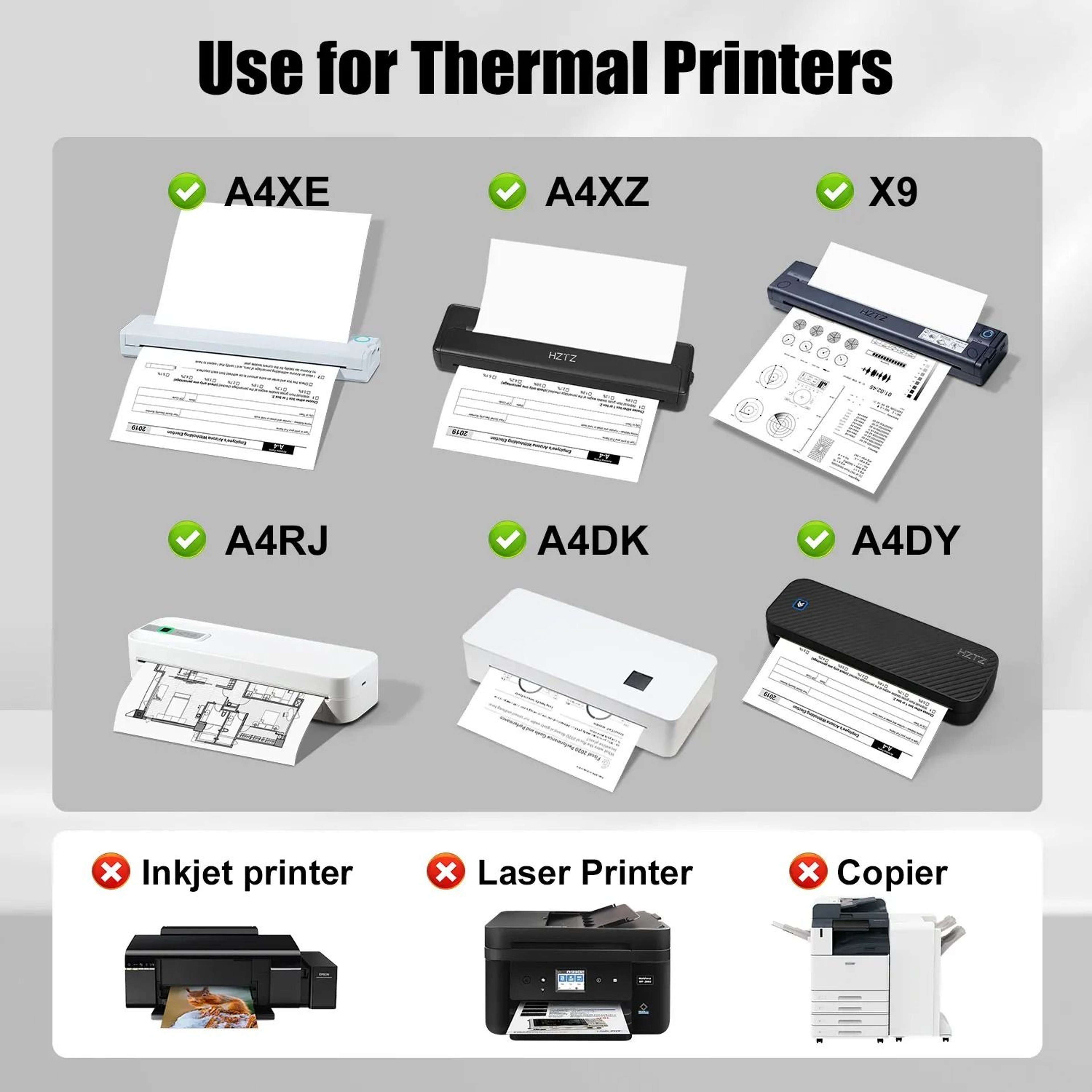 200 Sheets A4 Thermal Printing Paper For Clear Inkless Printing 4