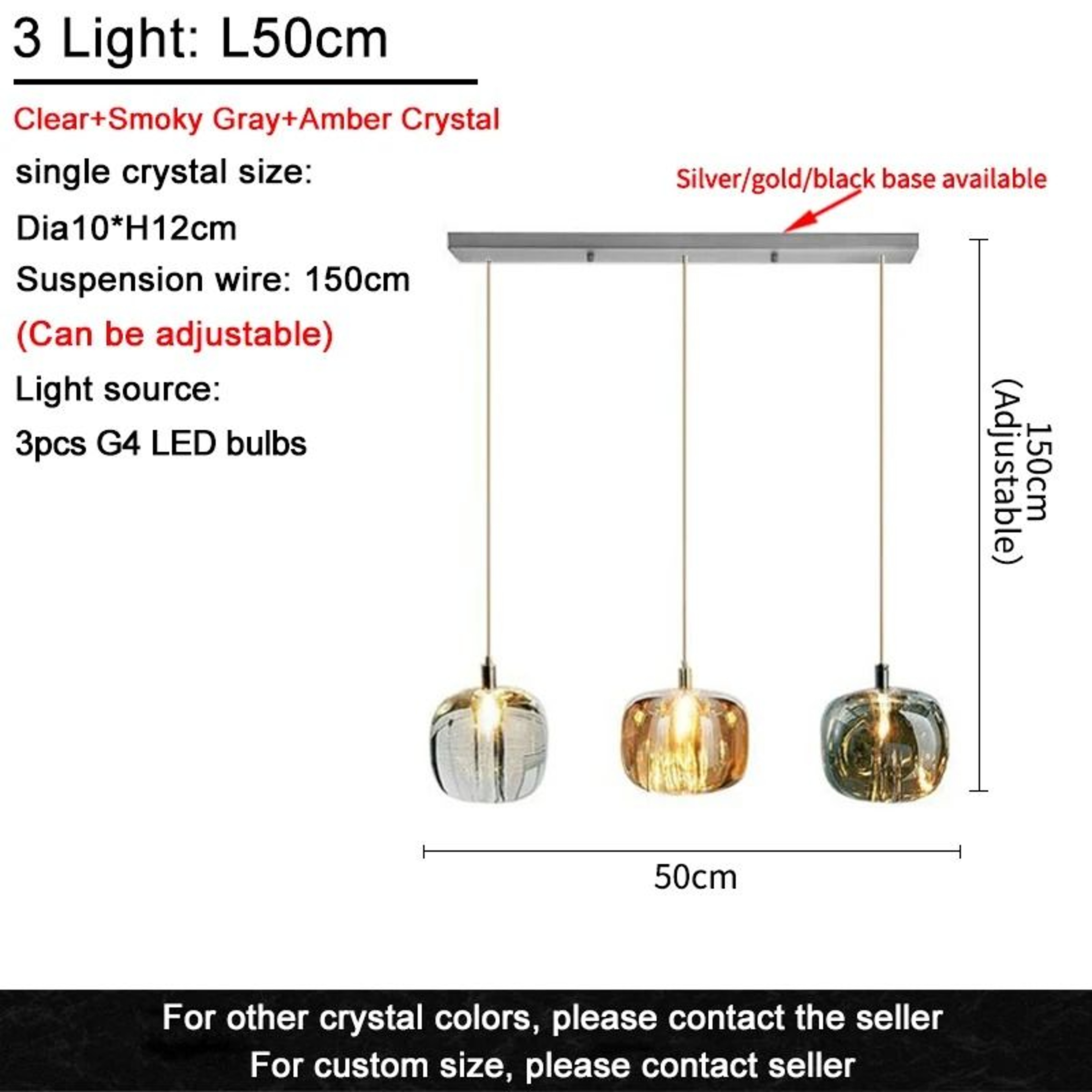 Modern Nordic Crystal LED Chandelier For Luxury Living Room And Dining Lighting 5