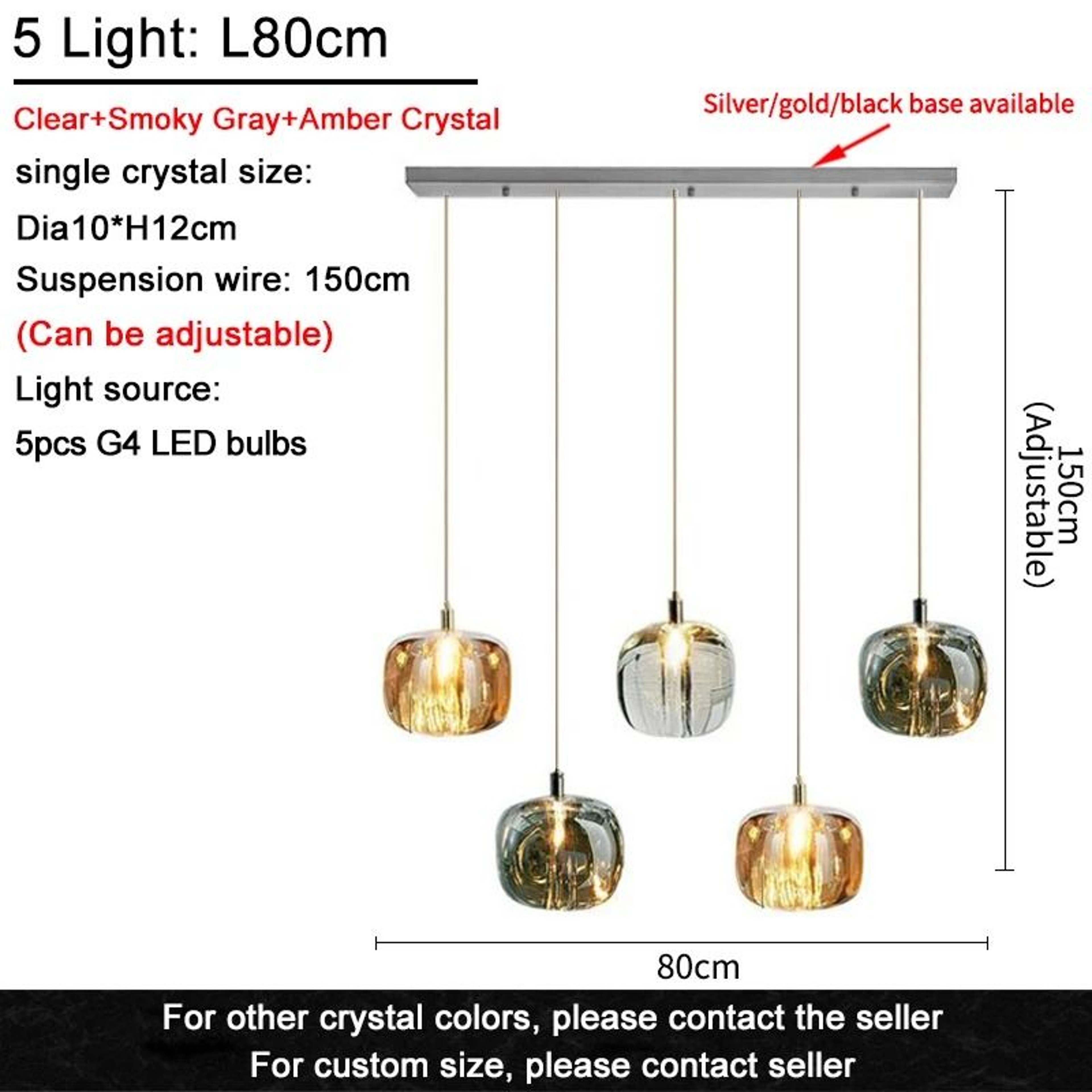 Modern Nordic Crystal LED Chandelier For Luxury Living Room And Dining Lighting 7