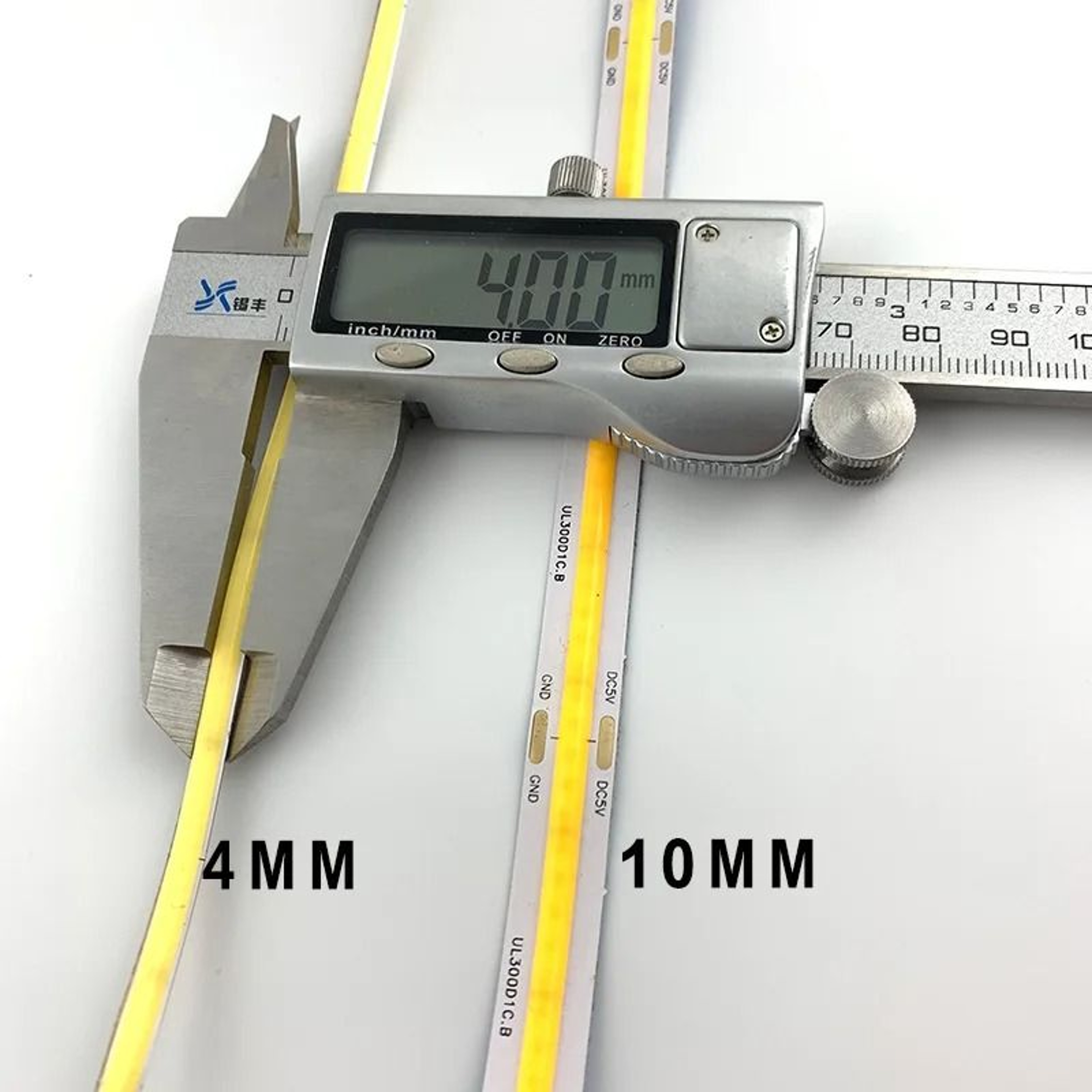 4mm Ultra Thin 12V COB LED Strip Light 480 LEDs 5