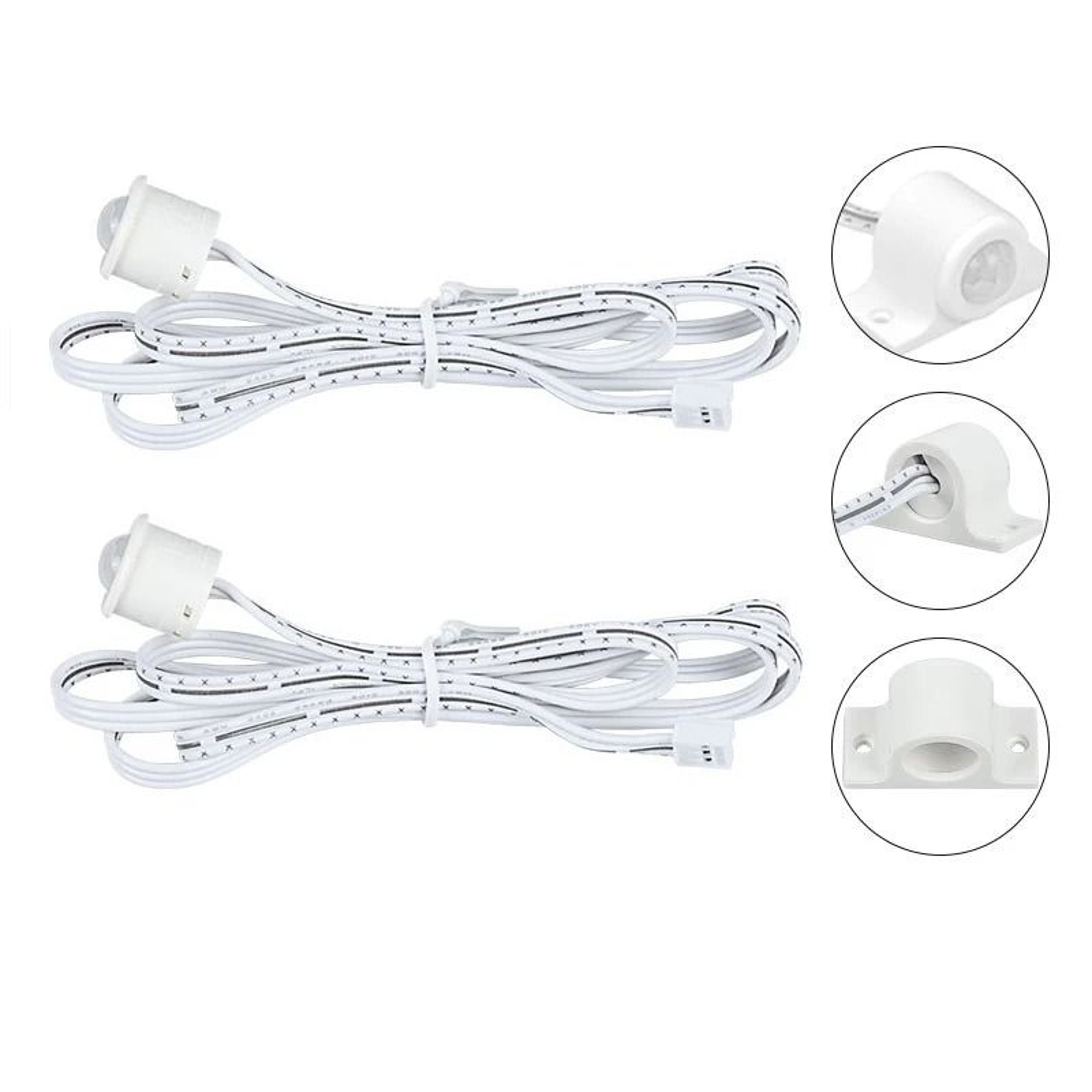 2 Pack PIR Motion Sensors For 20Step LED Stair Lighting Controller 1