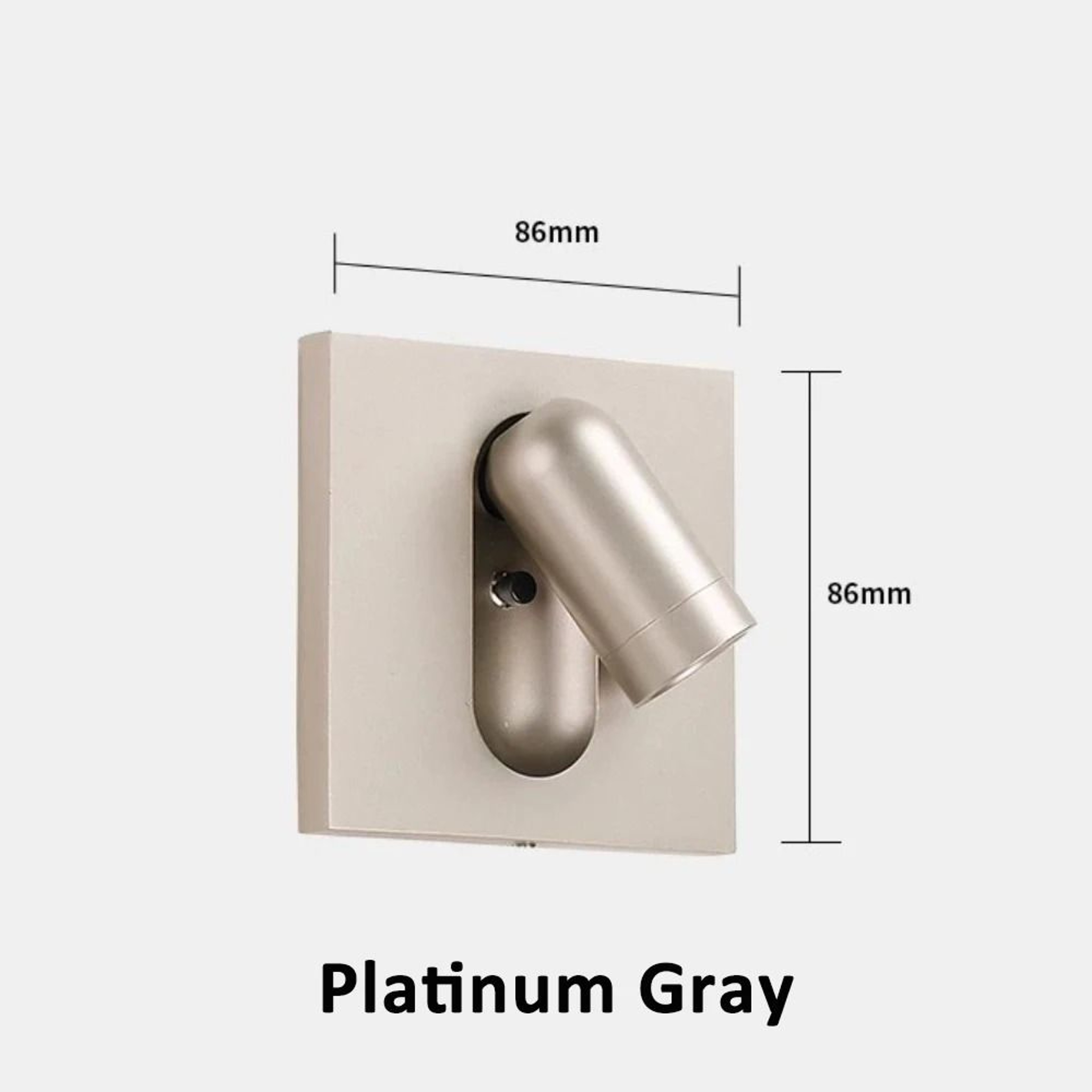 Adjustable Chrome Recessed Bedside Reading Wall Lamp With Switch 7