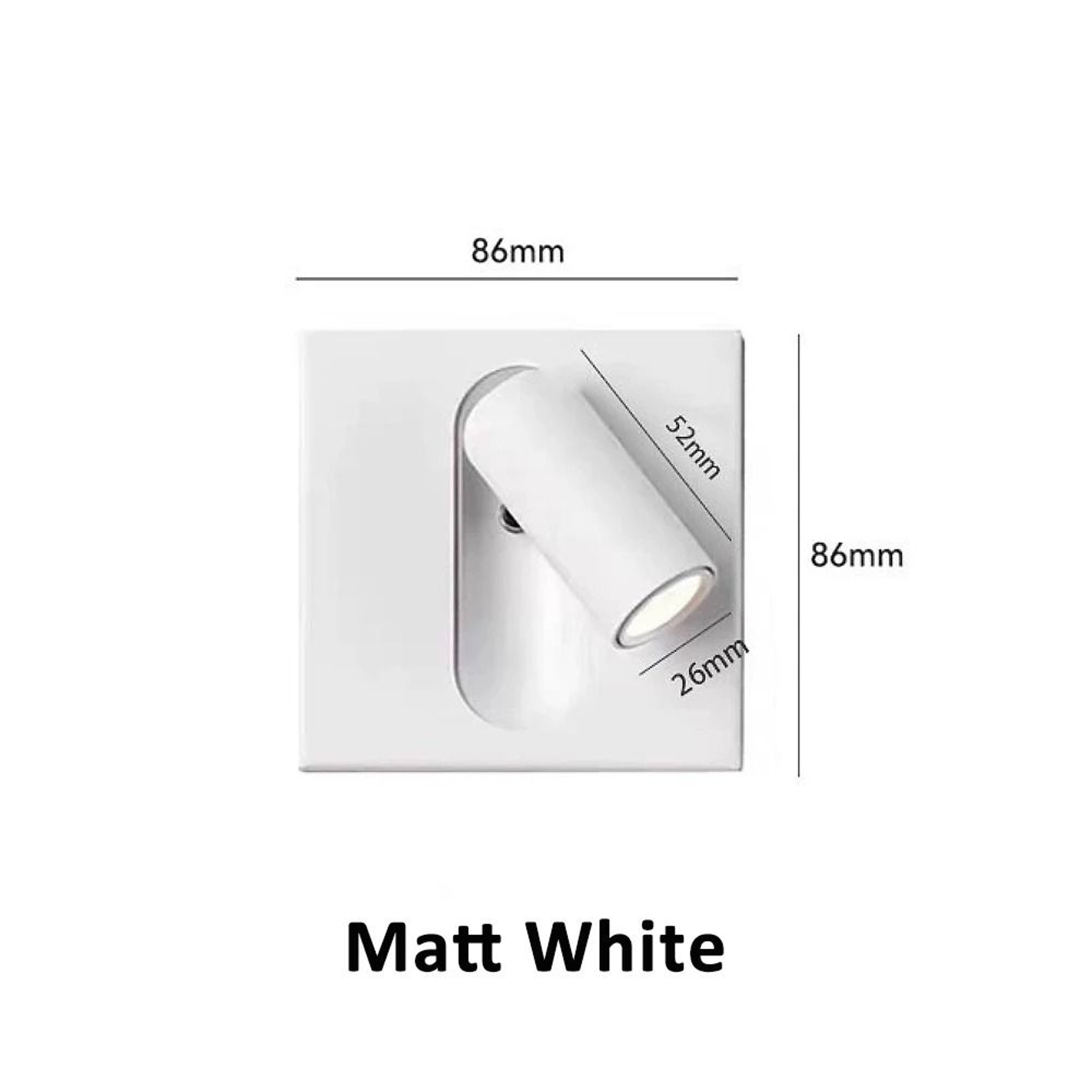 Adjustable Chrome Recessed Bedside Reading Wall Lamp With Switch 2