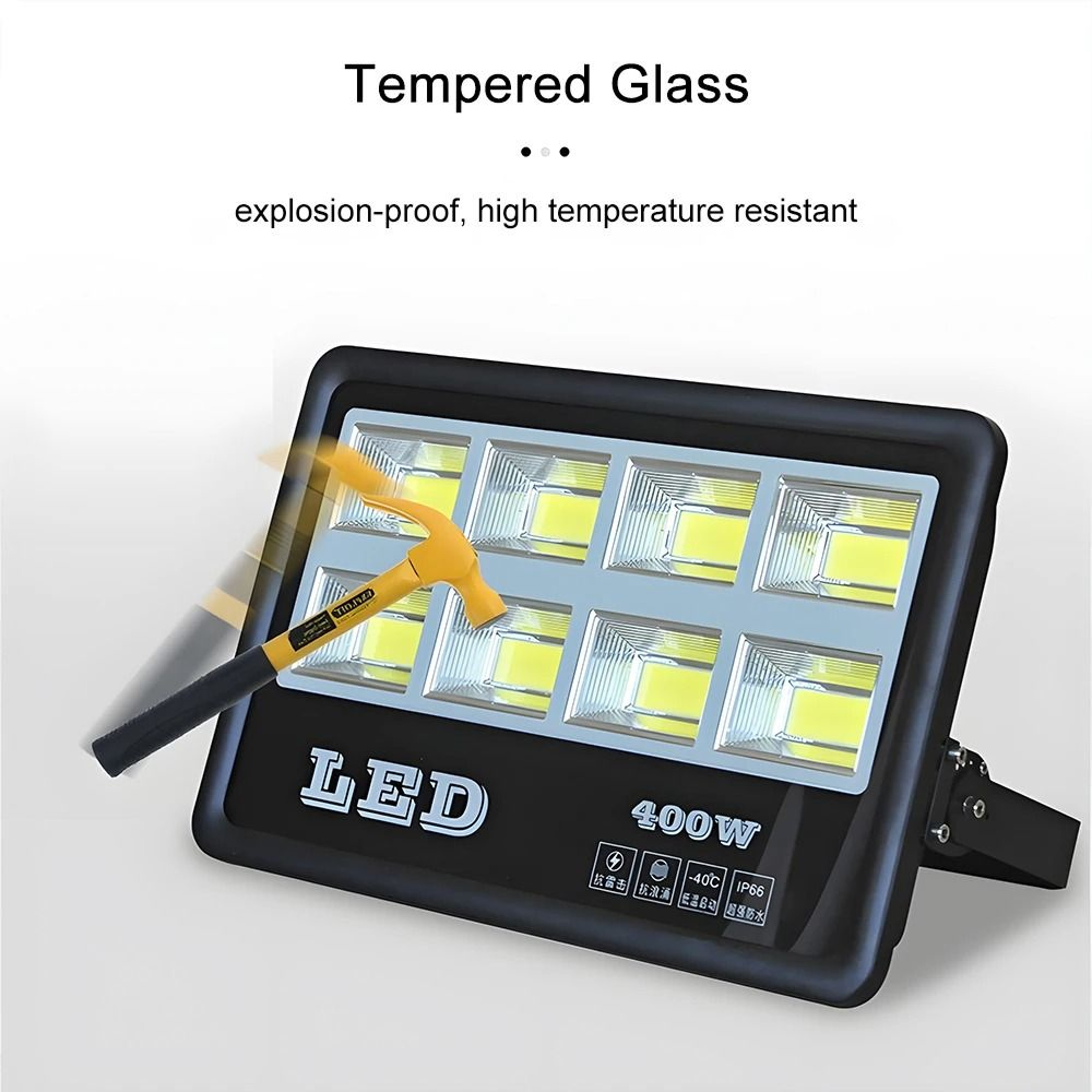 200W 300W Waterproof Outdoor LED Floodlight For Garden And Stadium 10