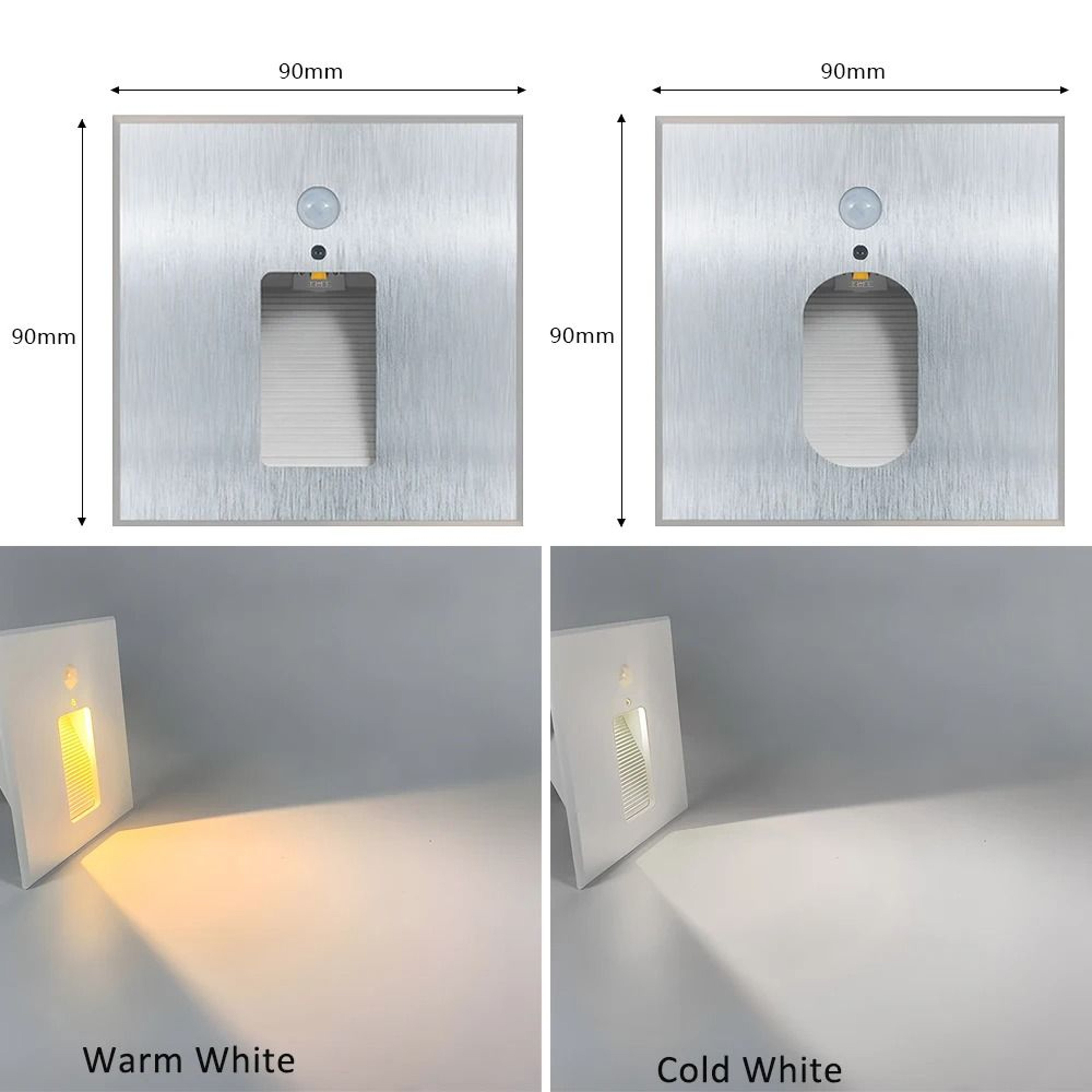 Aluminum LED Motion Sensor Stair Wall Light For Bathroom And Kitchen 0
