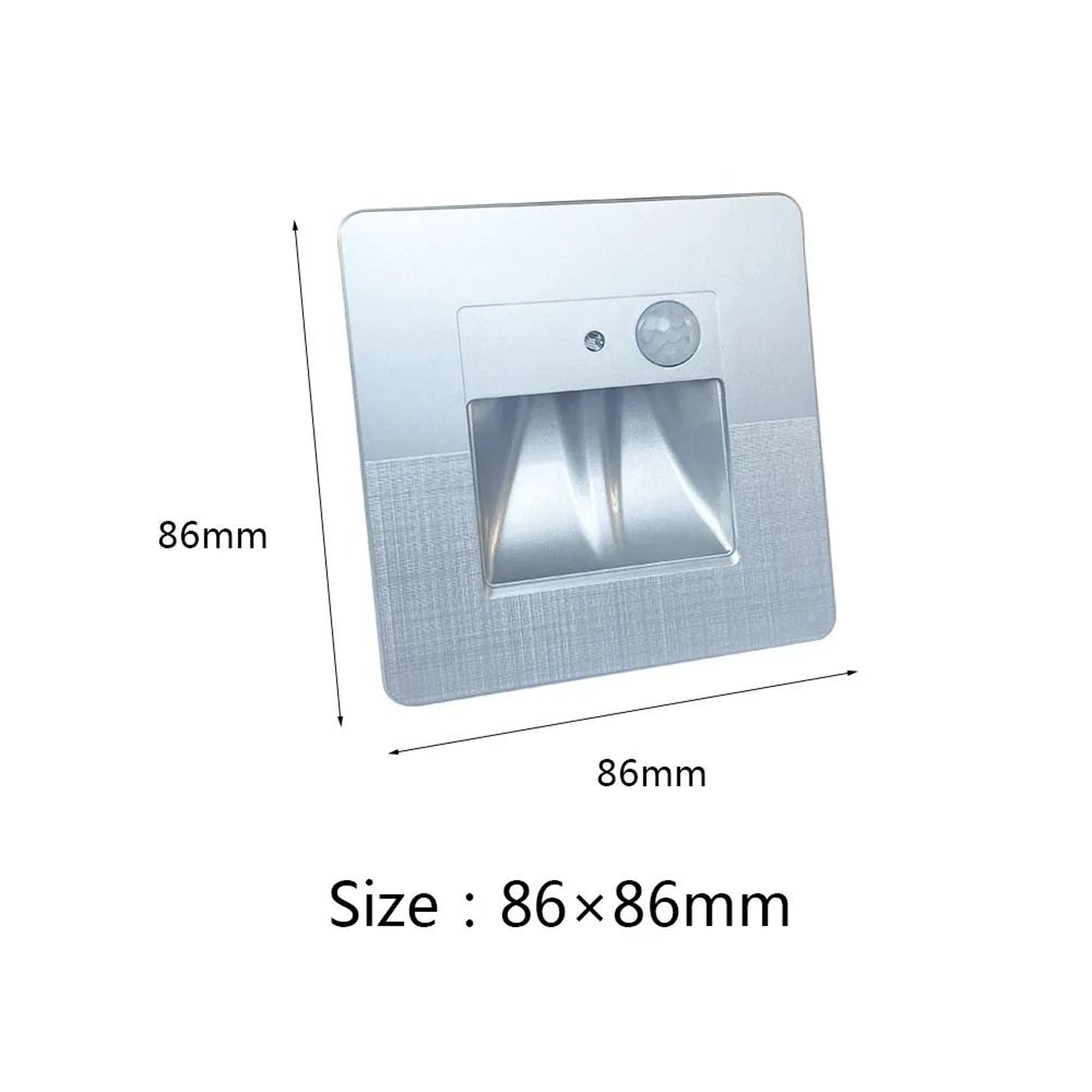 Round Recessed LED Motion Sensor Stair Step Wall Light 8