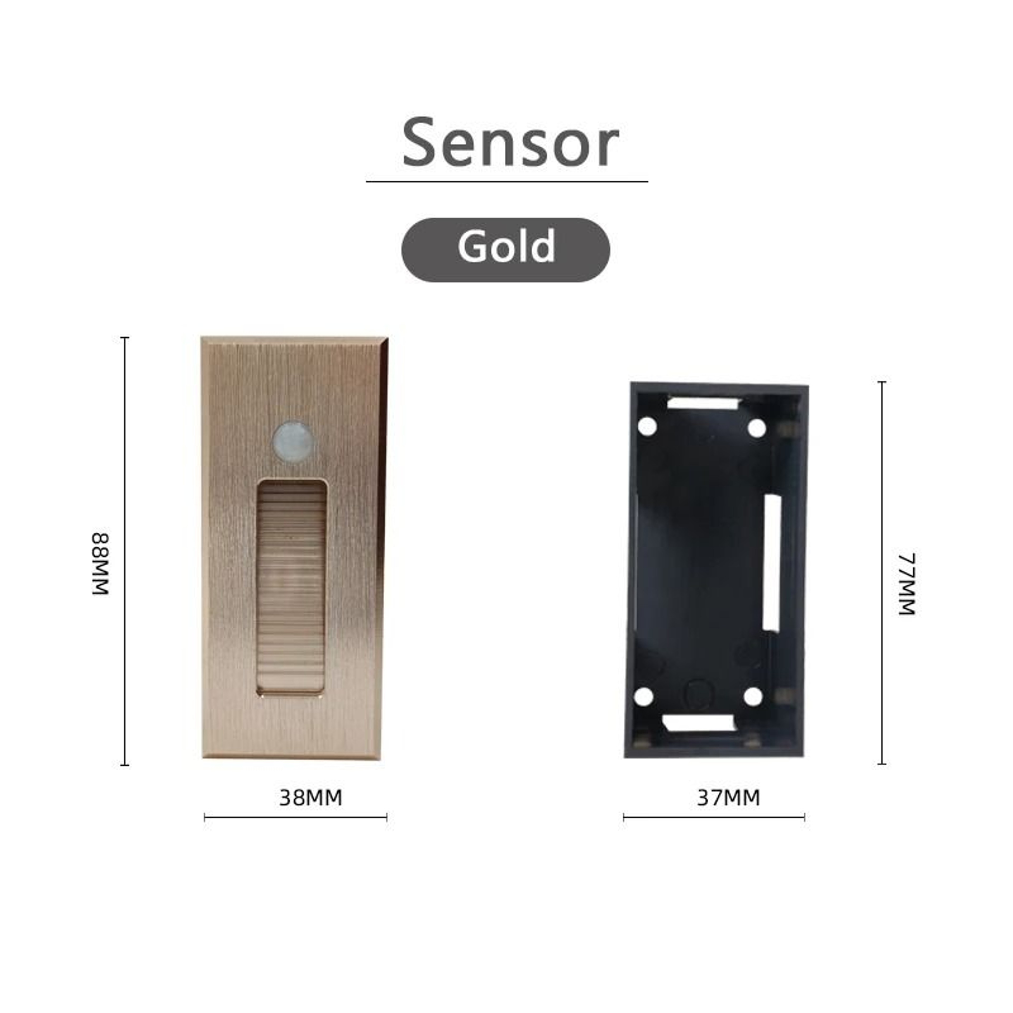 3W Recessed LED Motion Sensor Stair Step Wall Light For Indoor Use 5