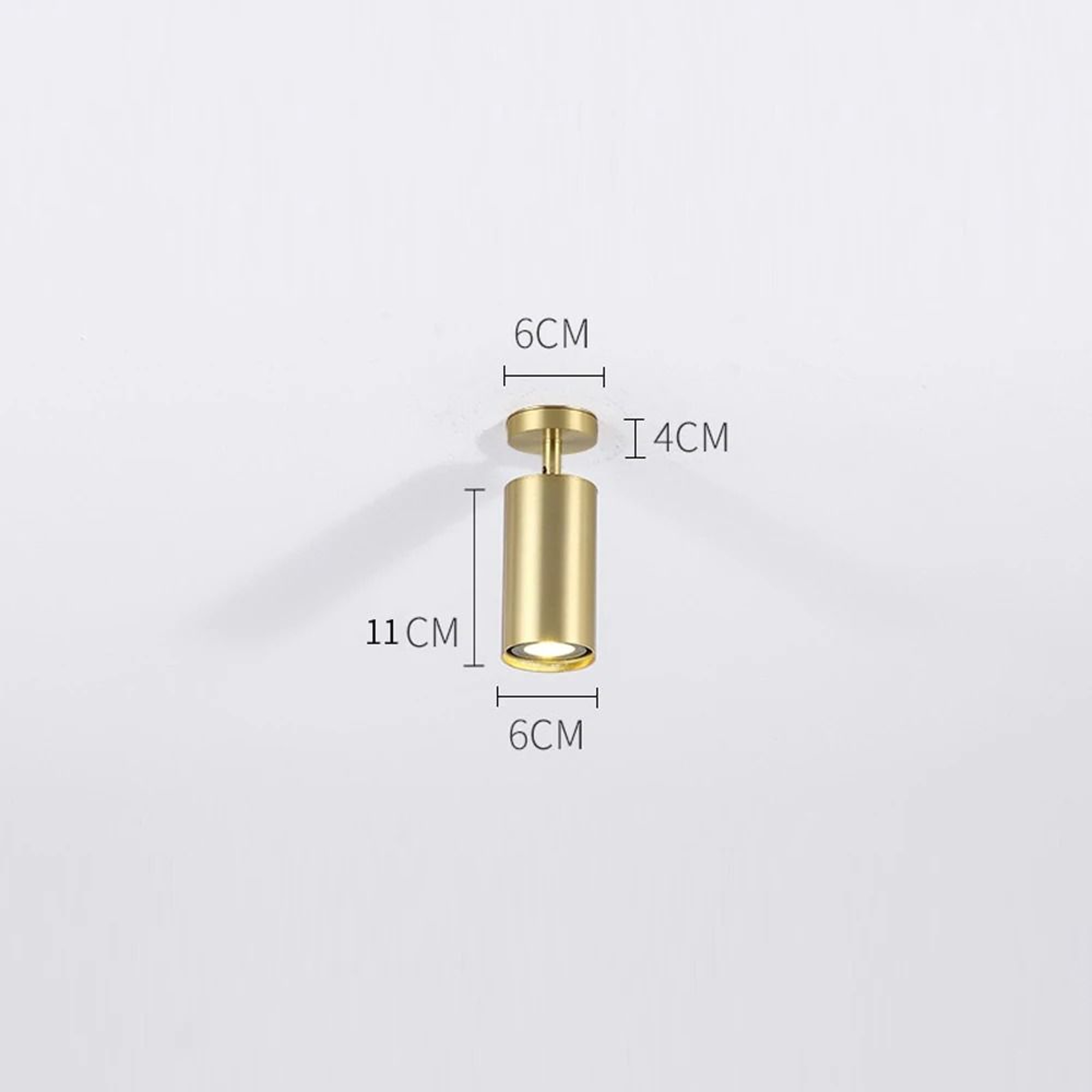Gold Double Or Triple Head LED Surface Mounted Ceiling Spotlight 2