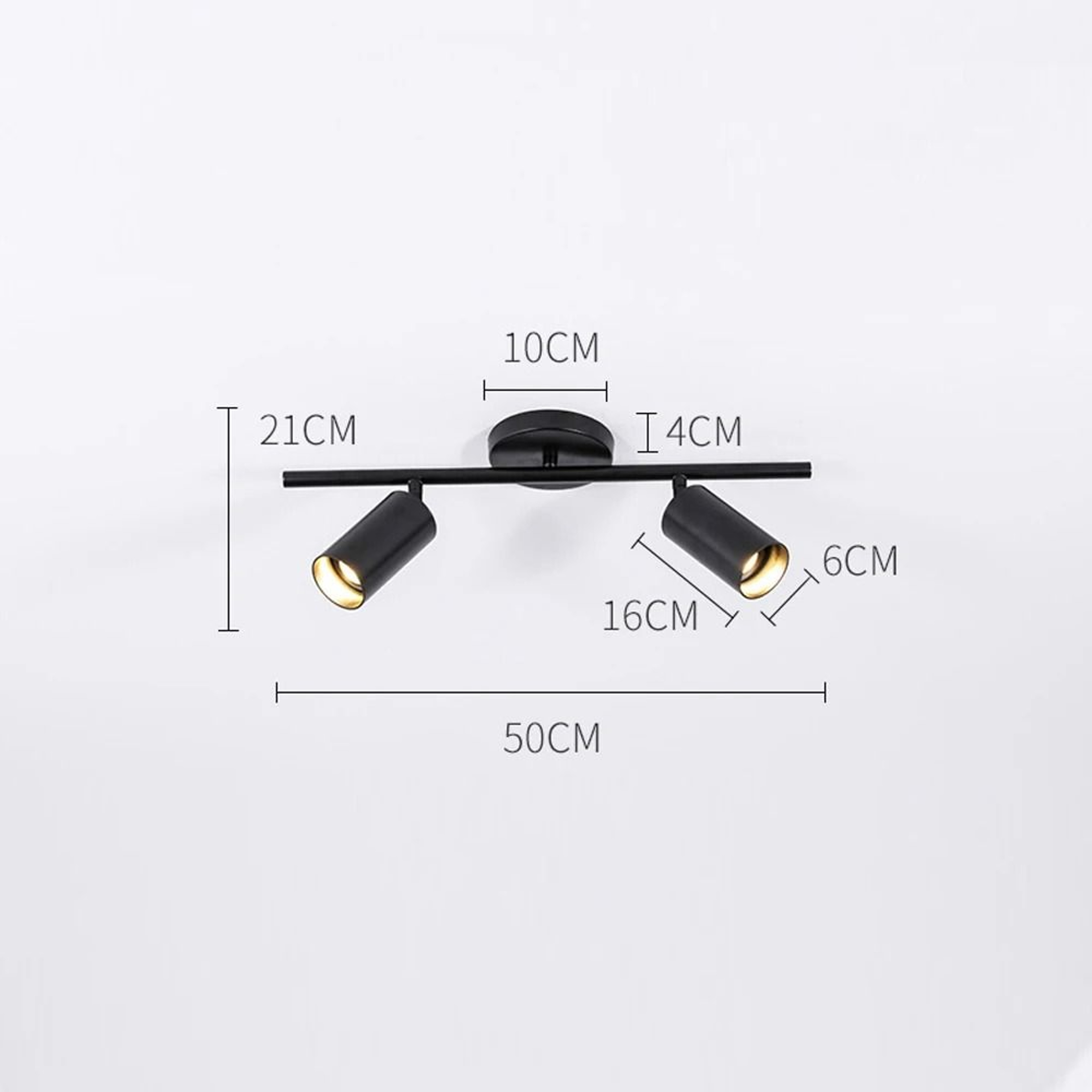 Gold Double Or Triple Head LED Surface Mounted Ceiling Spotlight 3