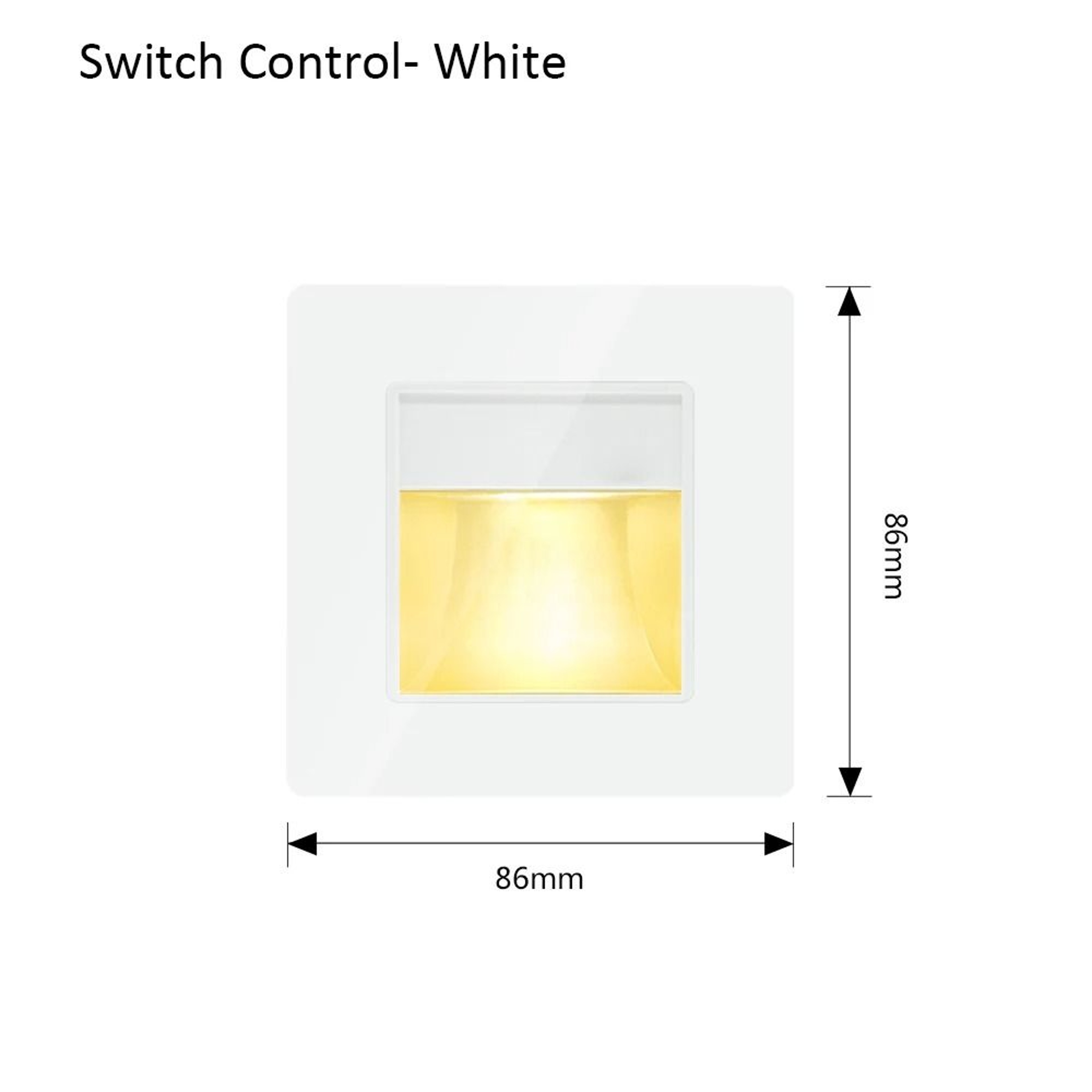 2W Recessed LED Motion Sensor Stair Step Wall Light With Mounting Box 2