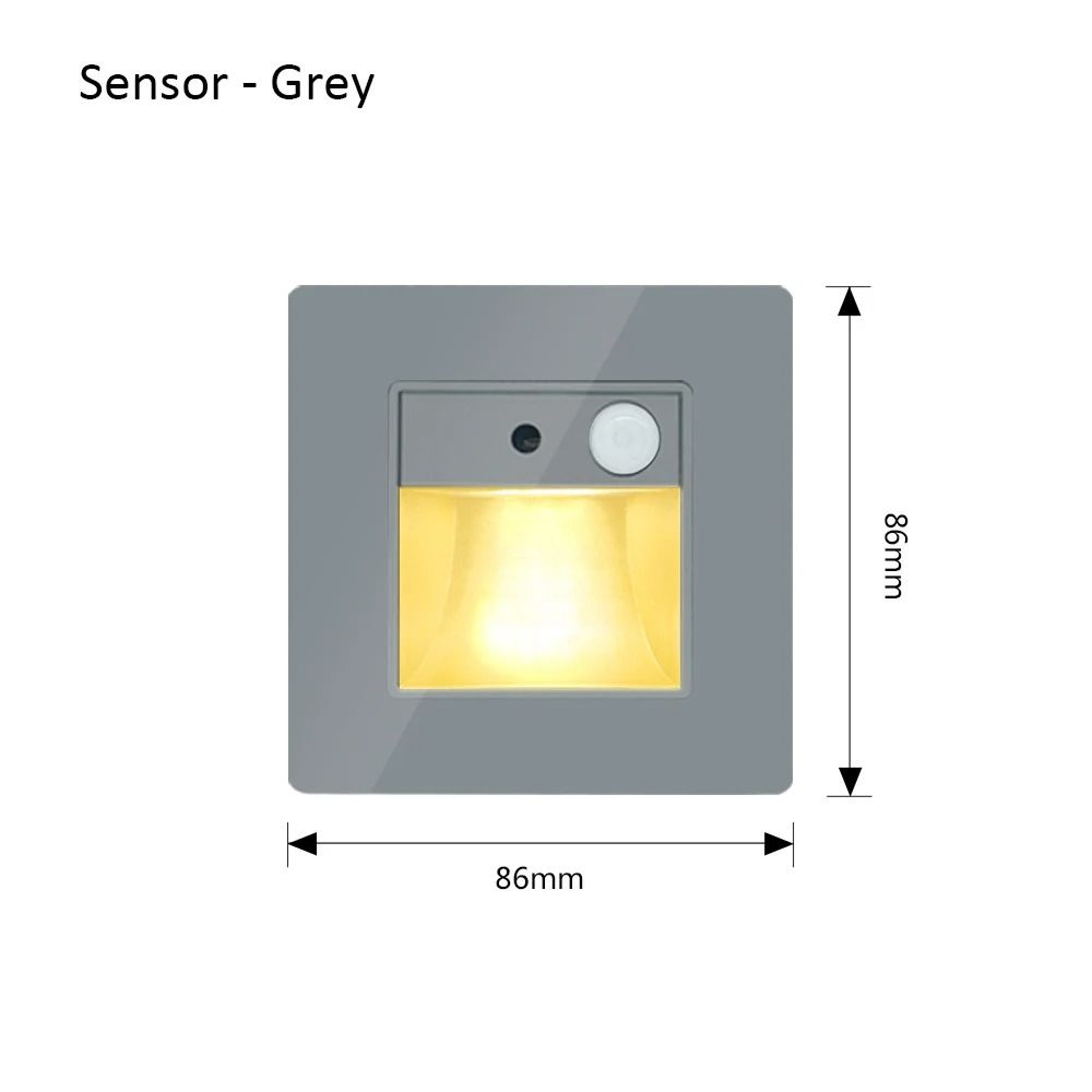 2W Recessed LED Motion Sensor Stair Step Wall Light With Mounting Box 8