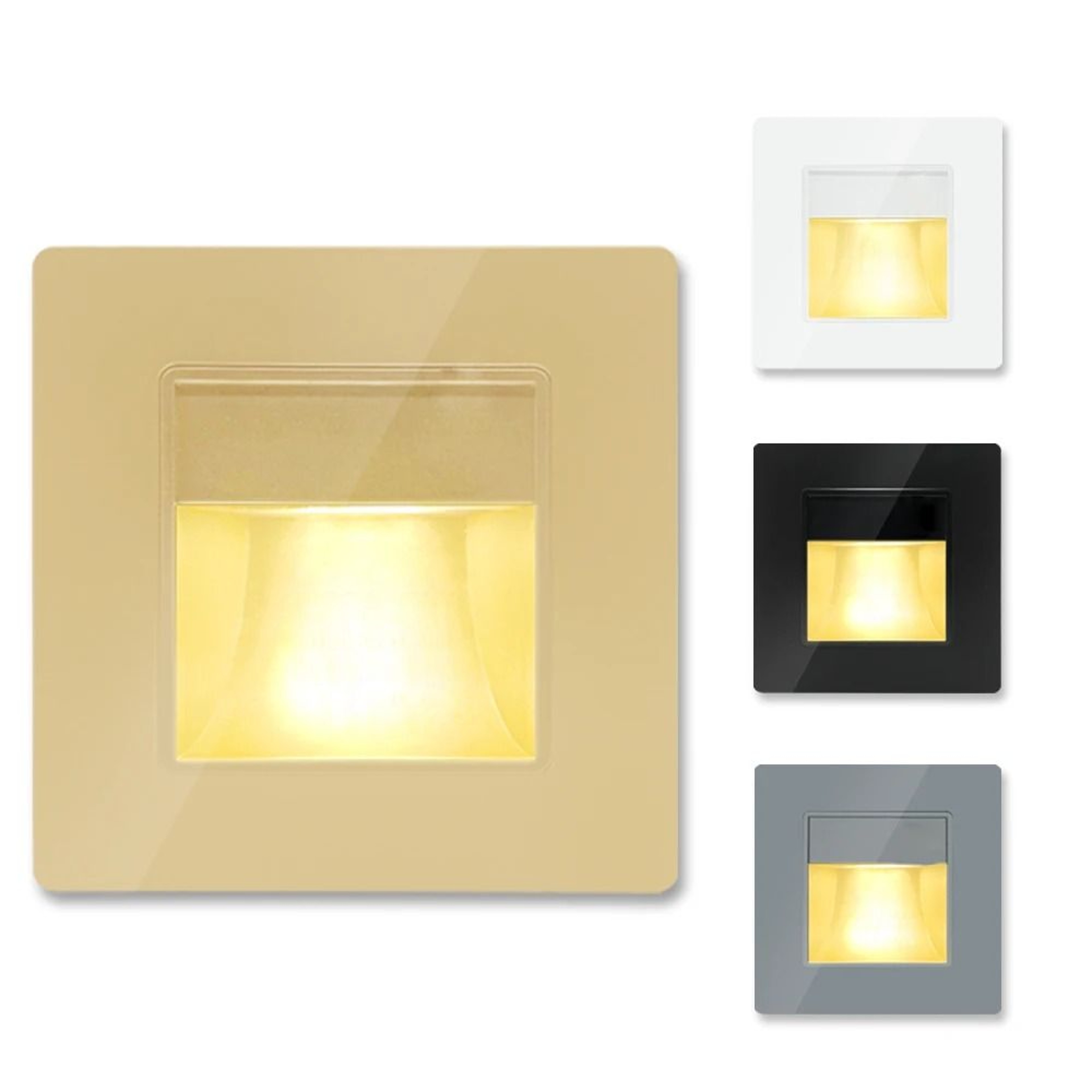 2W Recessed LED Motion Sensor Stair Step Wall Light With Mounting Box 17