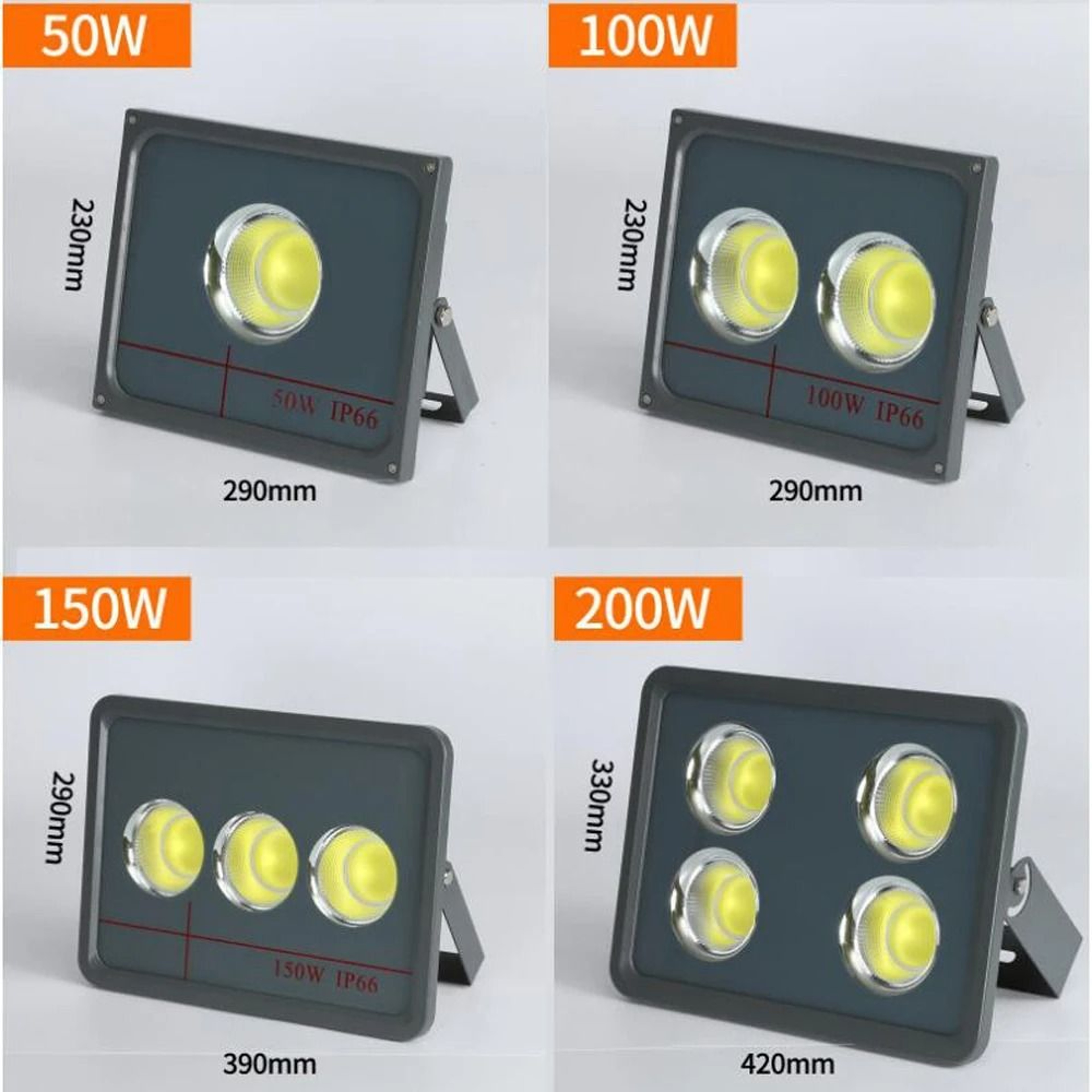 100W 300W 400W Waterproof High Power LED Outdoor Floodlight 0