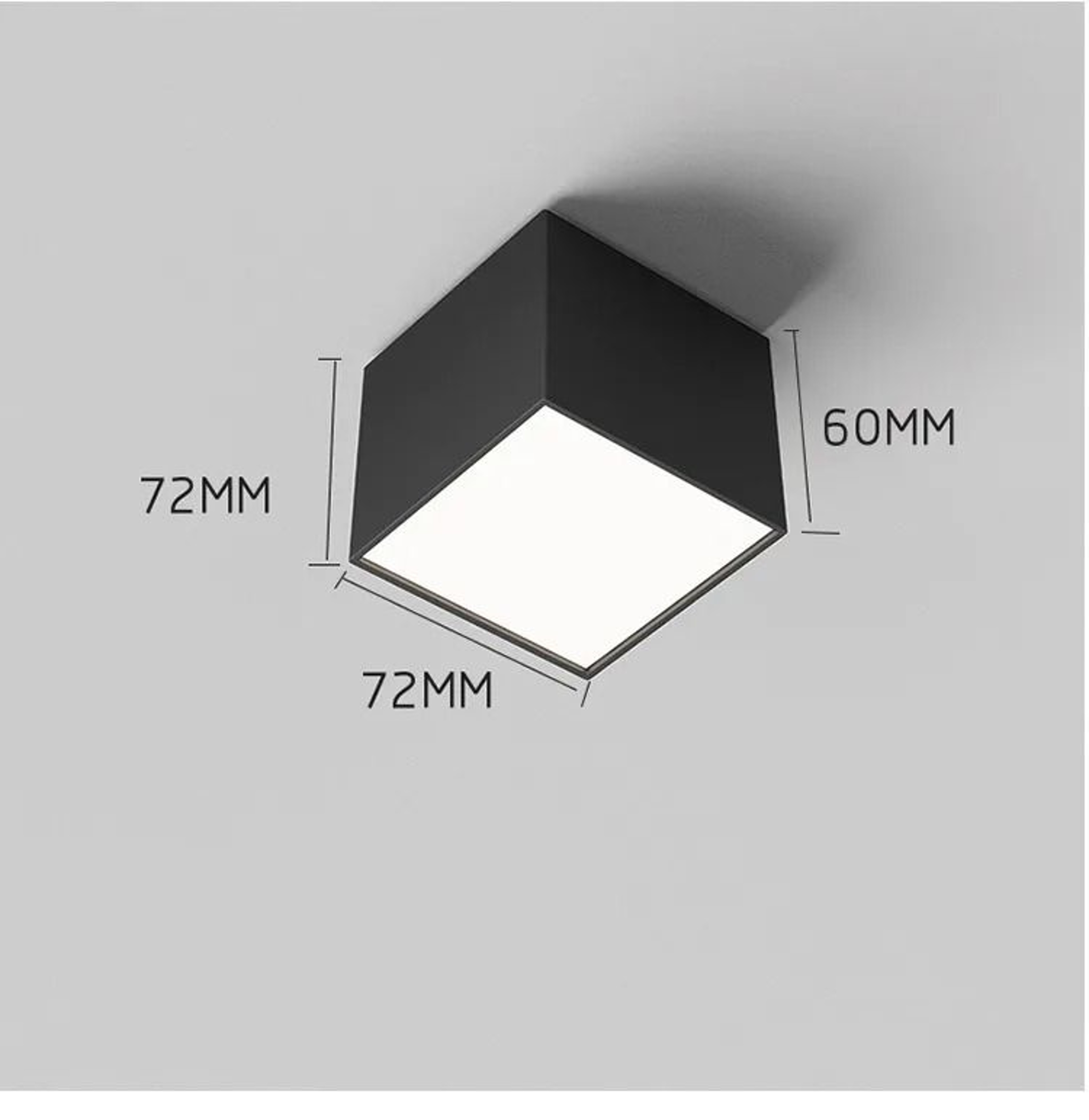 7W 10W Mini Square LED Surface Mounted Ceiling Spotlight For Stair Lighting 1