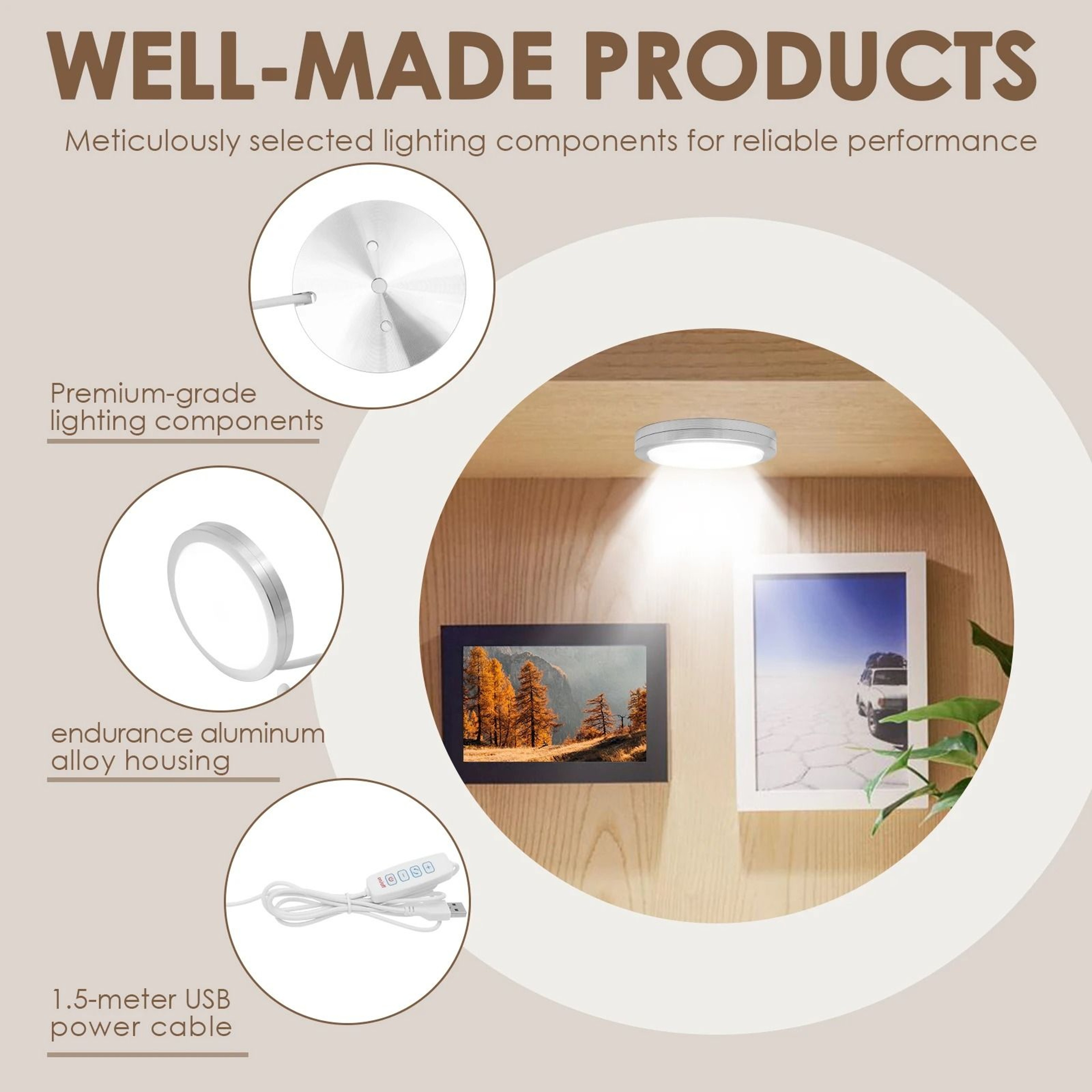 3W 5V LED Lamp Kit 001 For DIY 3D Printed Lighting Projects 8