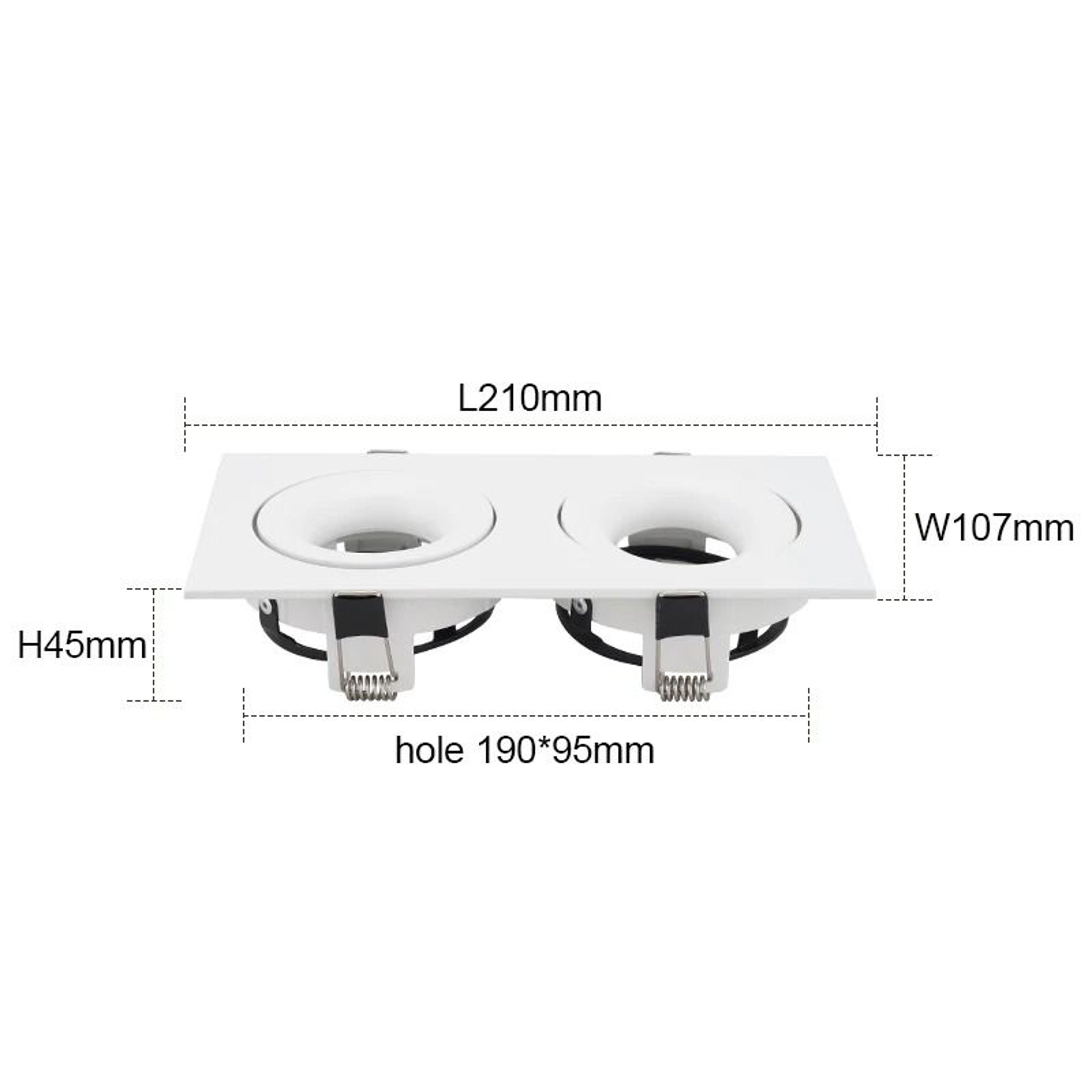 Modern GU10 Recessed Ceiling Spotlight Mounting Frame For Indoor Lighting 2