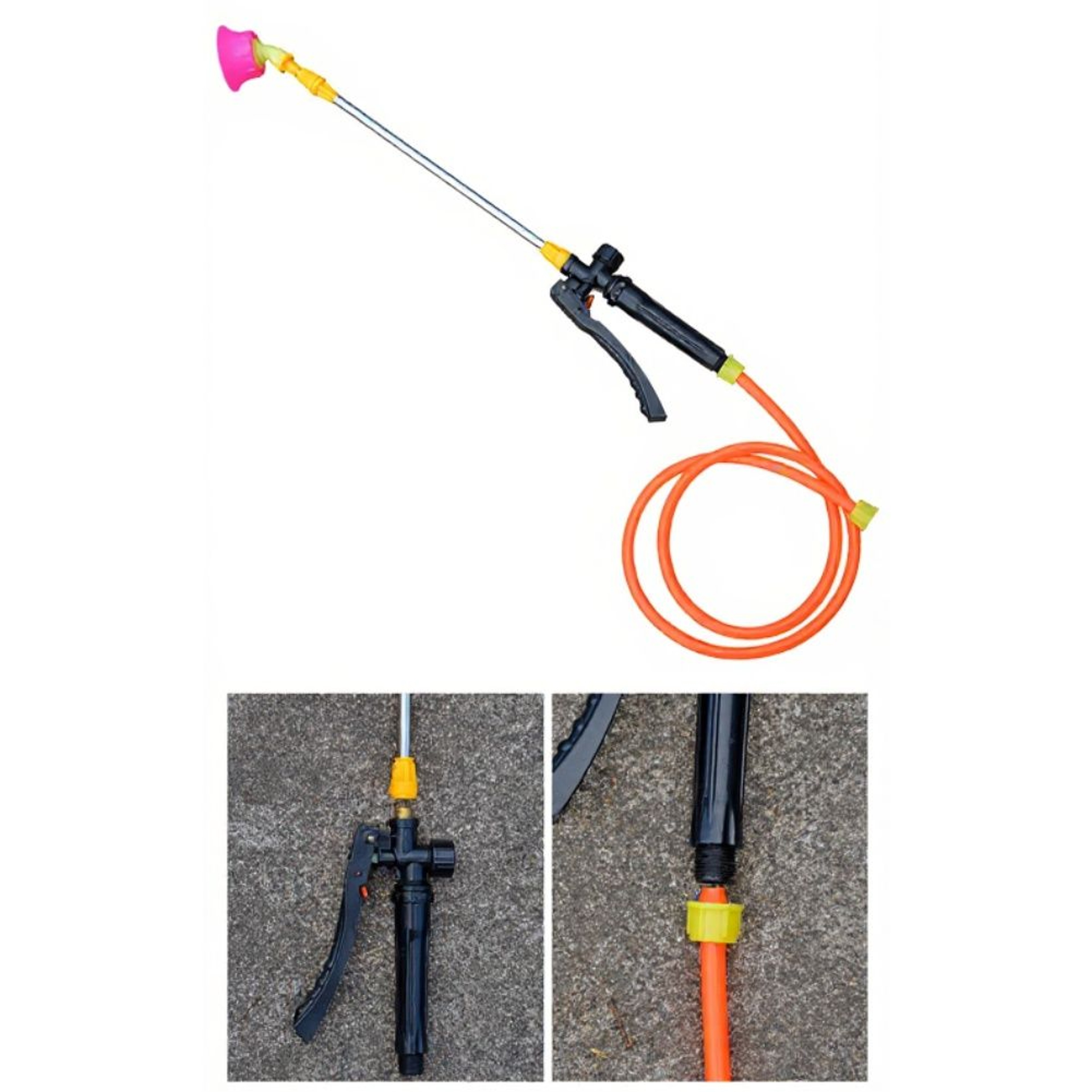 Garden Sprayer Replacement Trigger Handle With Lock And Copper Connector 7