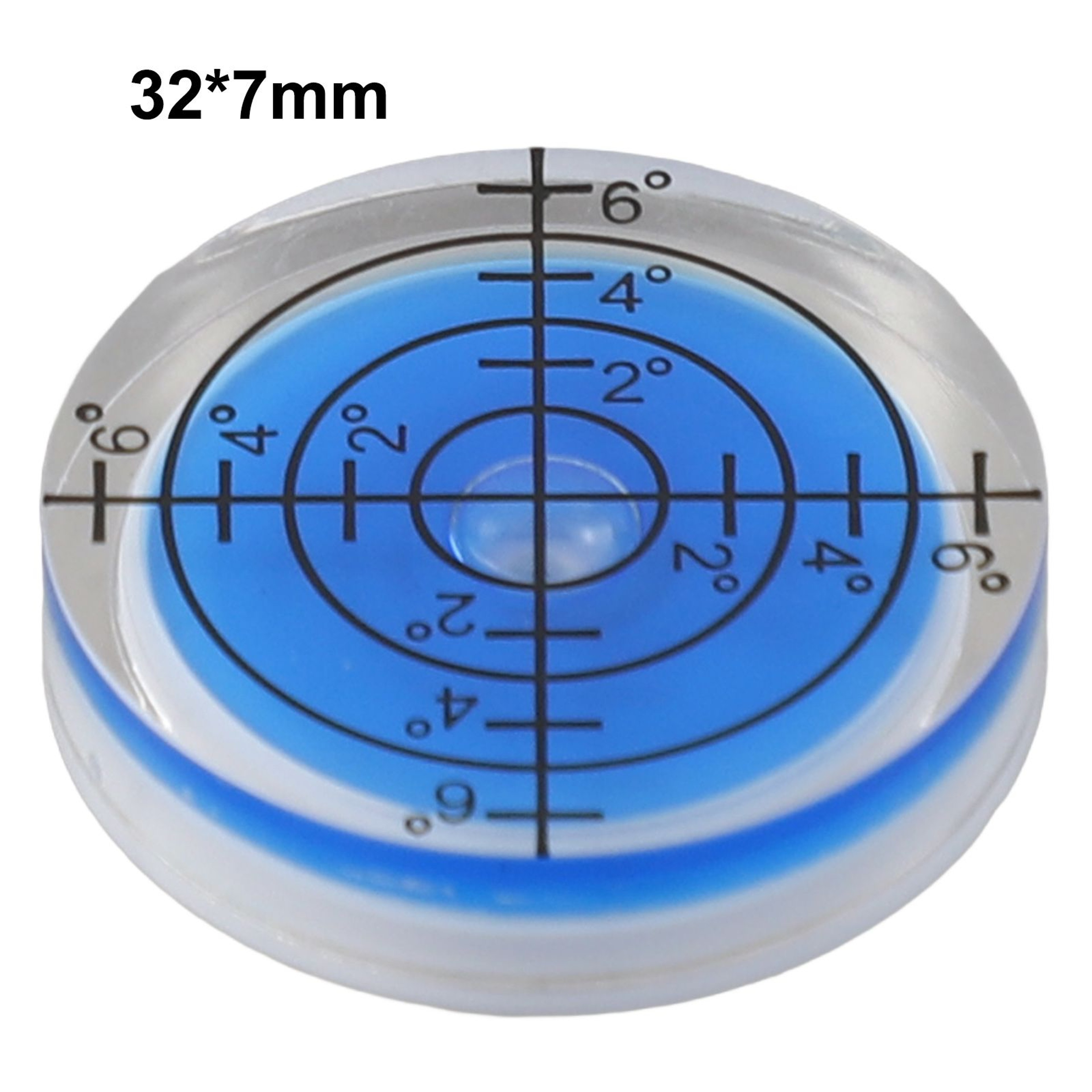32mm Round Acrylic Bubble Spirit Level For Horizontal Surface Alignment 1