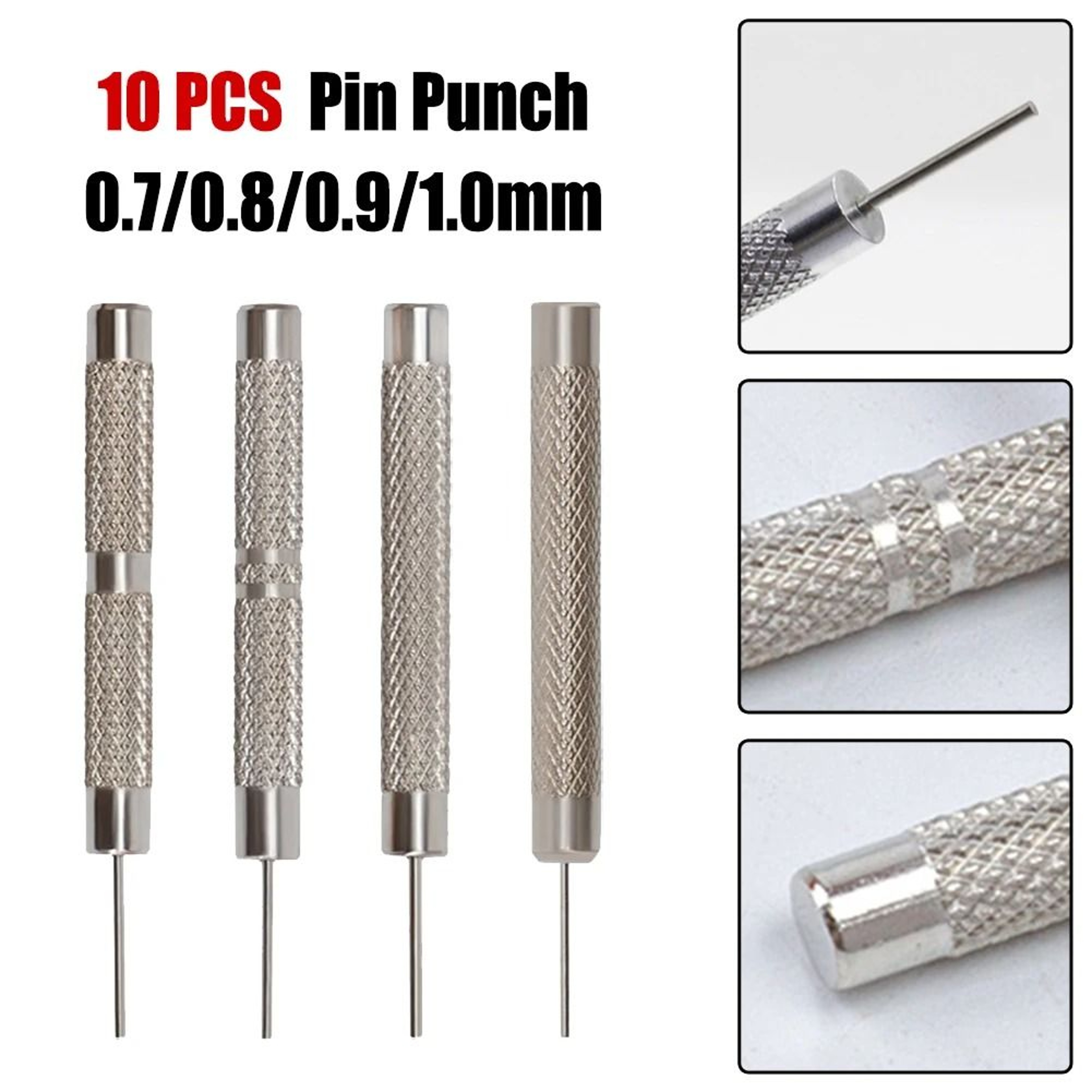 10Piece Watch Band Pin Punch Tool Kit For Bracelet Link Removal 7