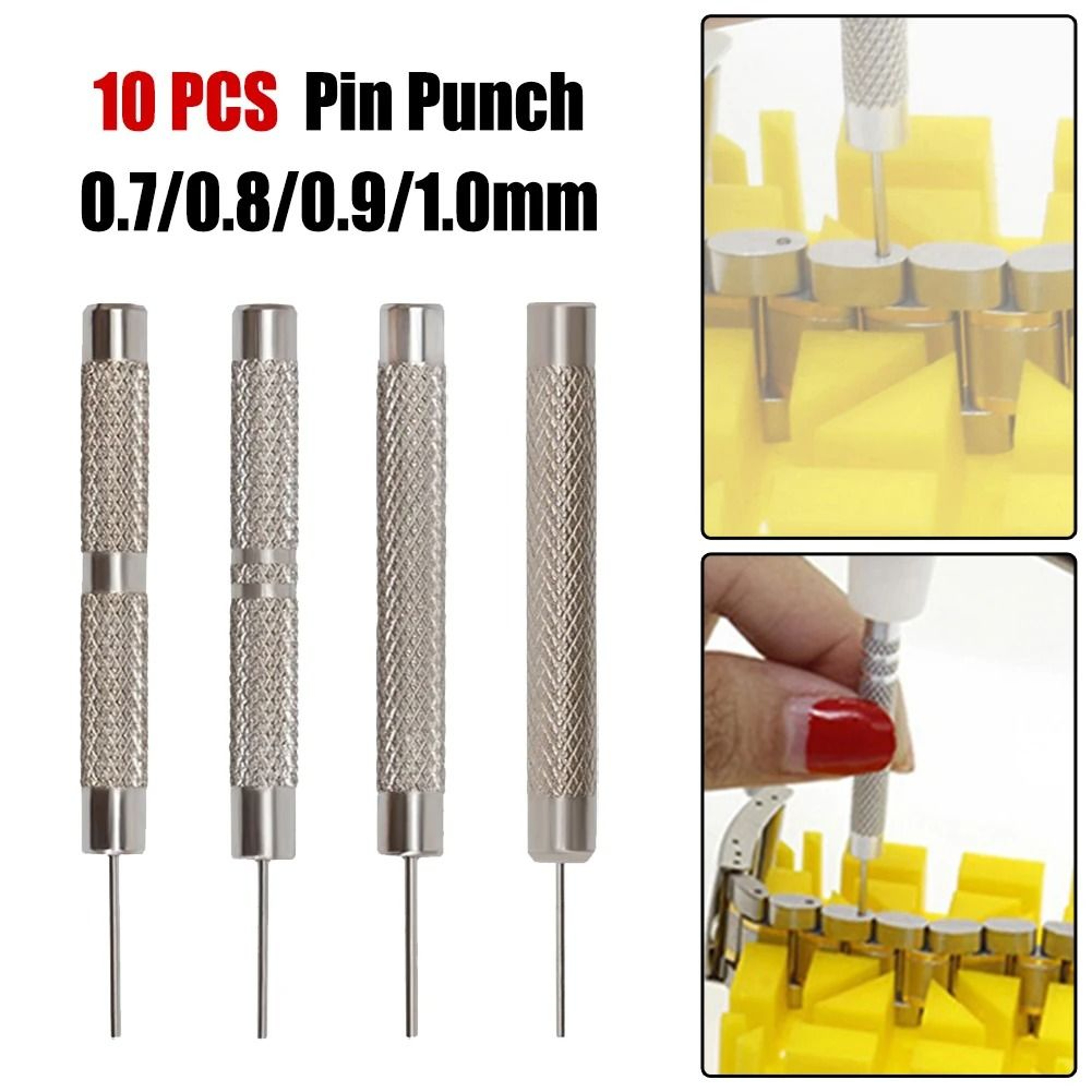 10Piece Watch Band Pin Punch Tool Kit For Bracelet Link Removal 0