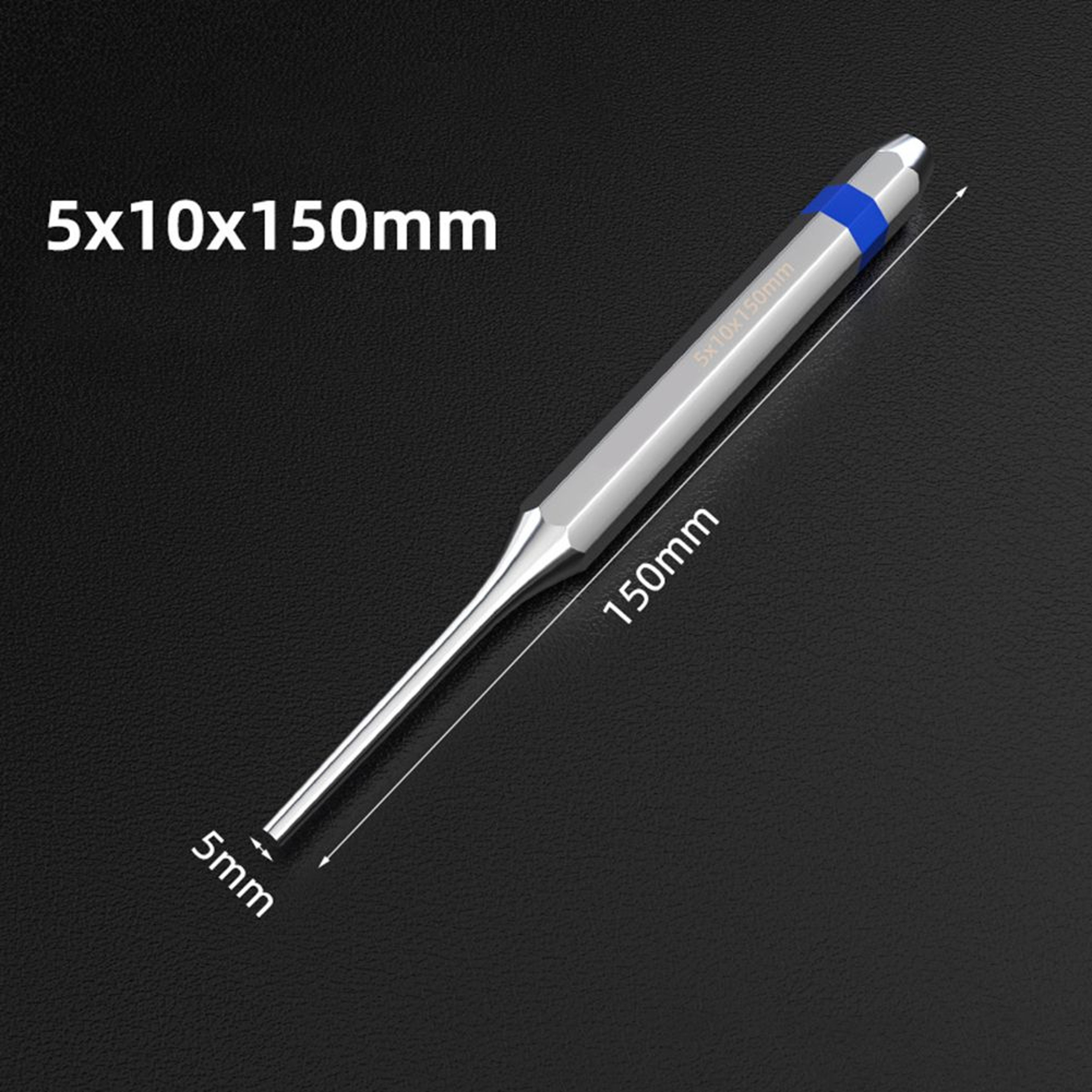 150mm Heavy Duty Alloy Steel Roll Pin Punch Tool Set 28mm For Pin Removal 3