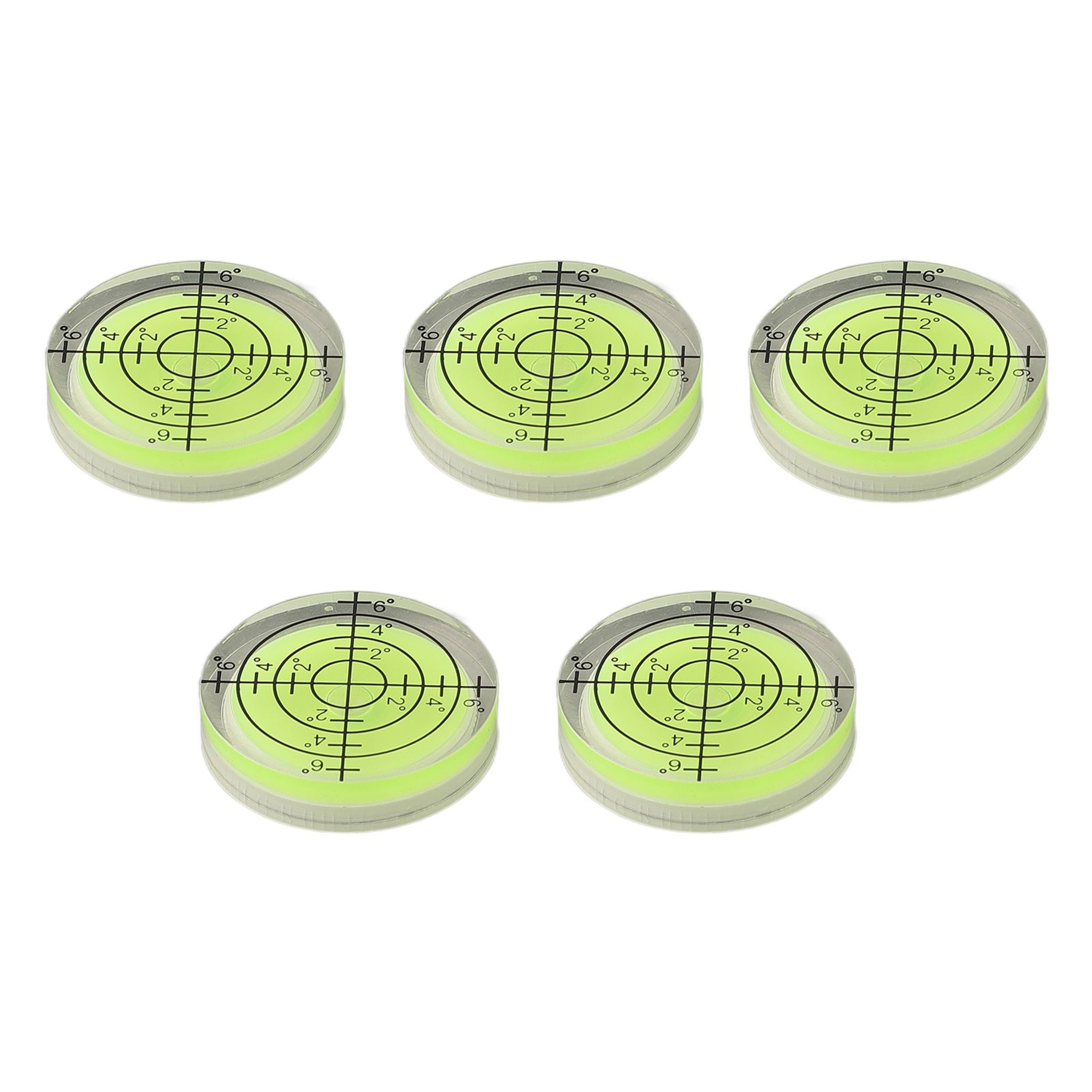 10Piece 32x7mm Round Acrylic Bubble Spirit Level Vials With Reference Lines 5