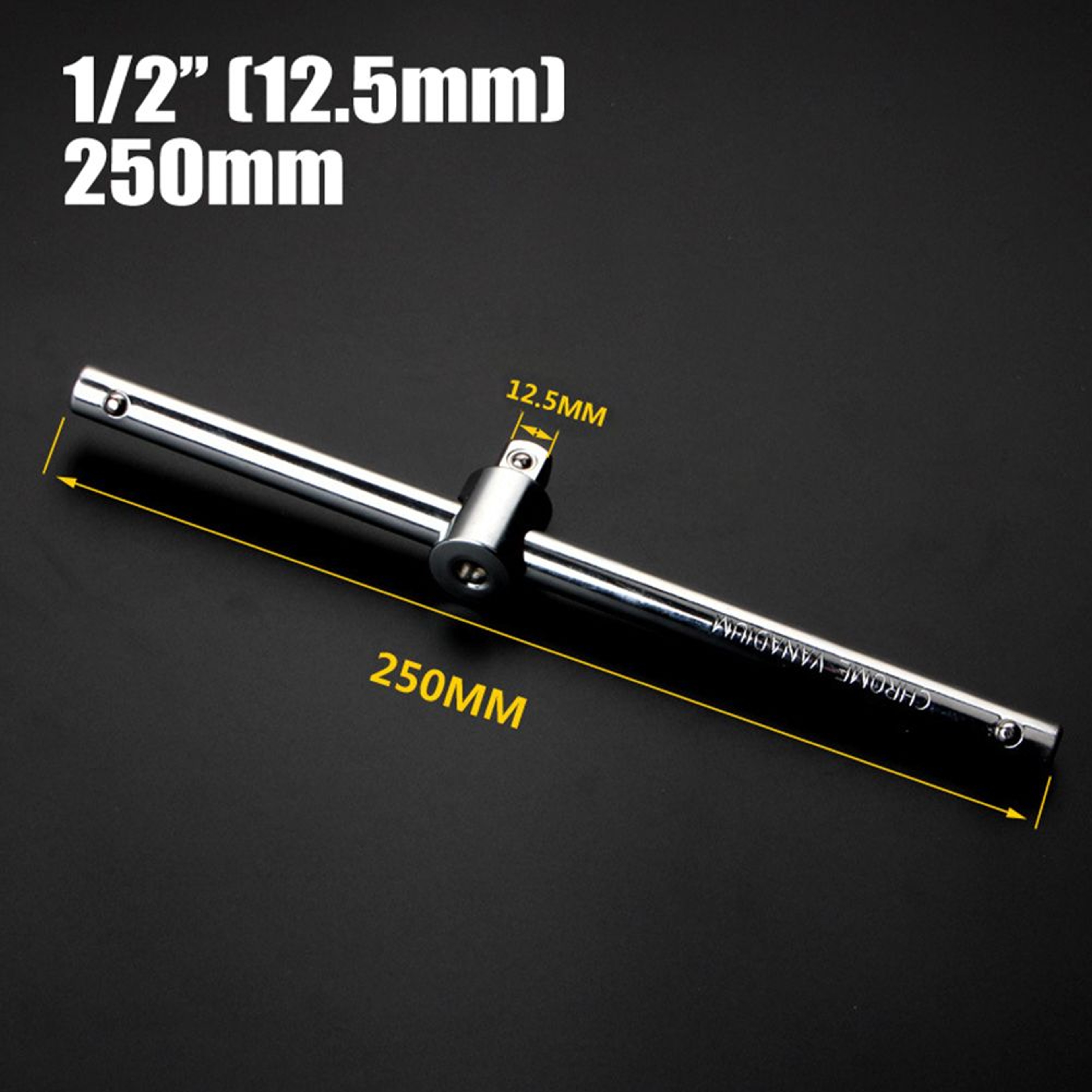 Sliding TBar Socket Wrench Handle 14 38 12 Inch Drive For Auto Repair 4