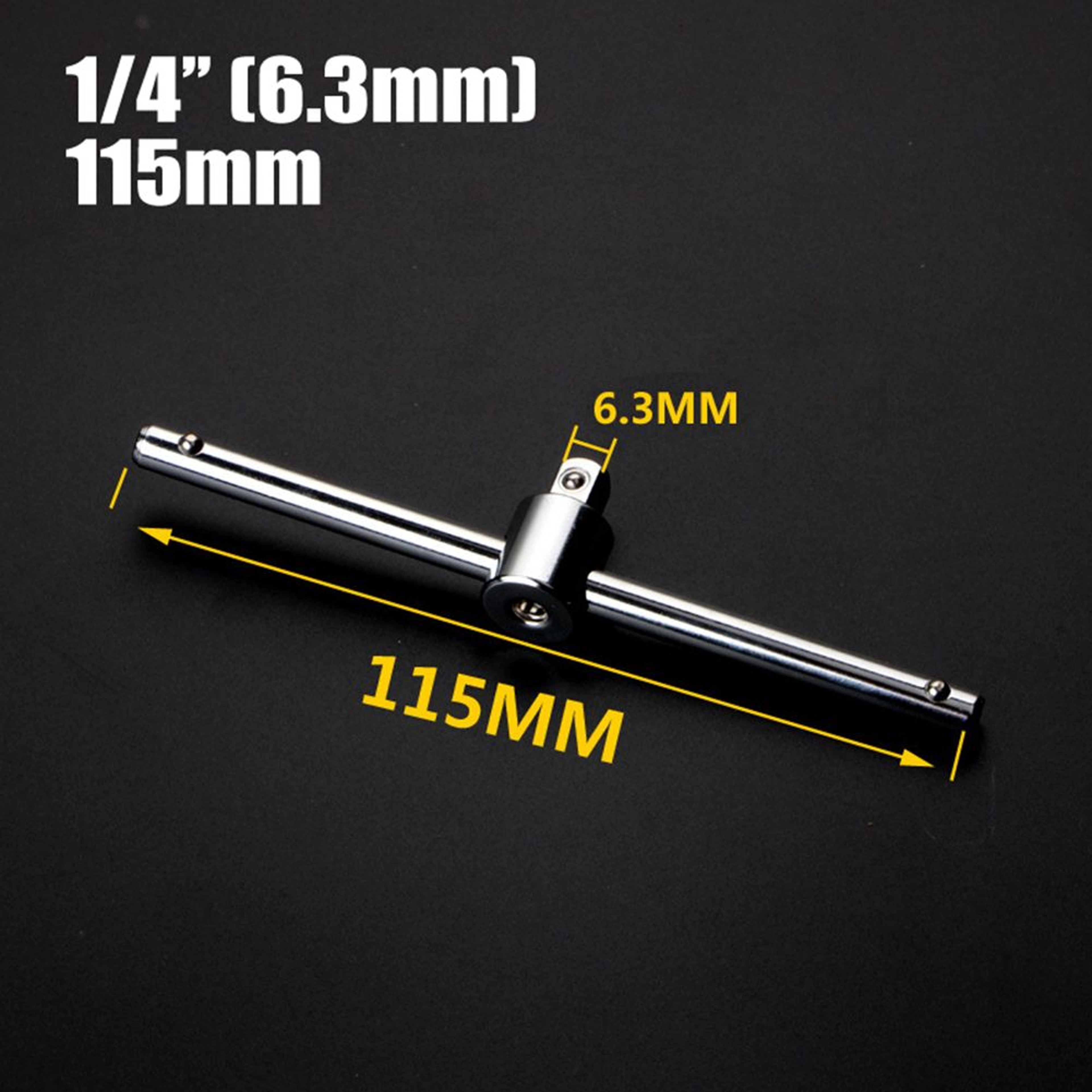 Sliding TBar Socket Wrench Handle 14 38 12 Inch Drive For Auto Repair 1