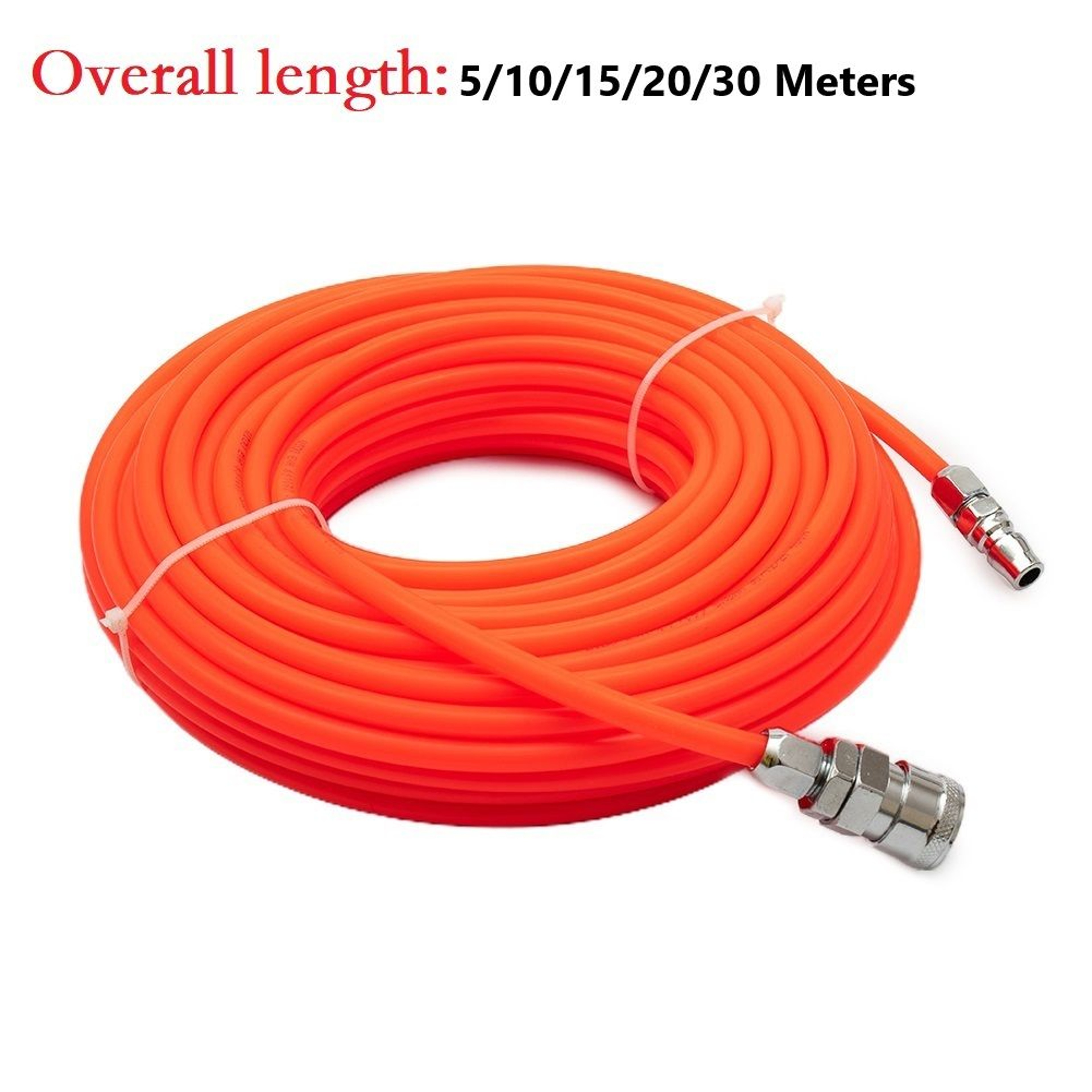 5x8mm HighPressure Pneumatic Air Compressor Hose With Quick Connectors 0